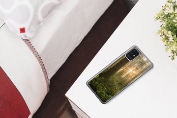 MuchoWow Handyhülle Wald - Sonne - Licht, Handyhülle Samsung Galaxy A52 5G, Smartphone-Bumper, Print, Handy