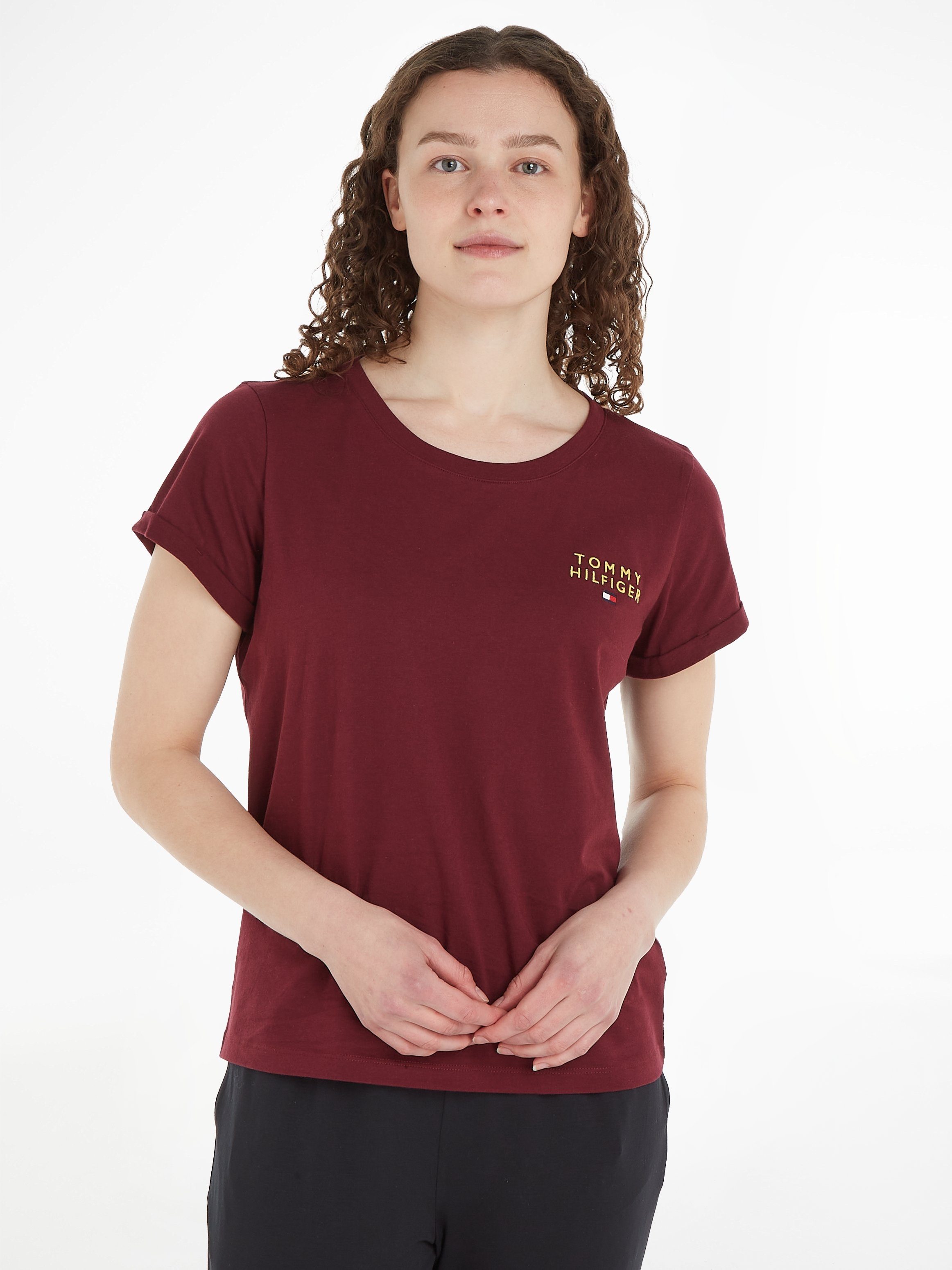 Tommy Hilfiger Underwear T-Shirt SHORT SLEEVE T-SHIRT GOLD EMBR. mit Rundhalsausschnitt