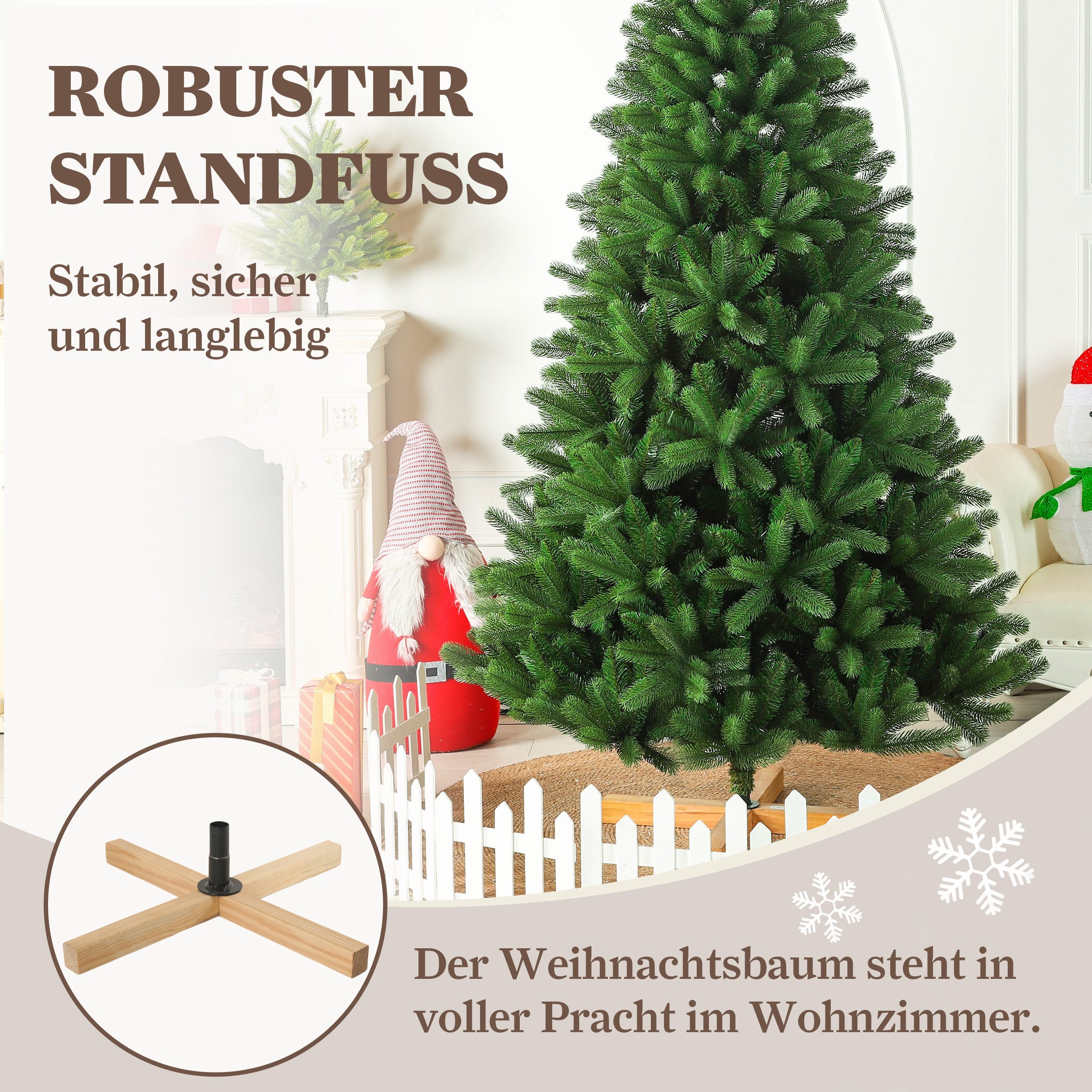 Vankel Künstlicher Weihnachtsbaum tannenbaum mit beleuchtung günstig online kaufen