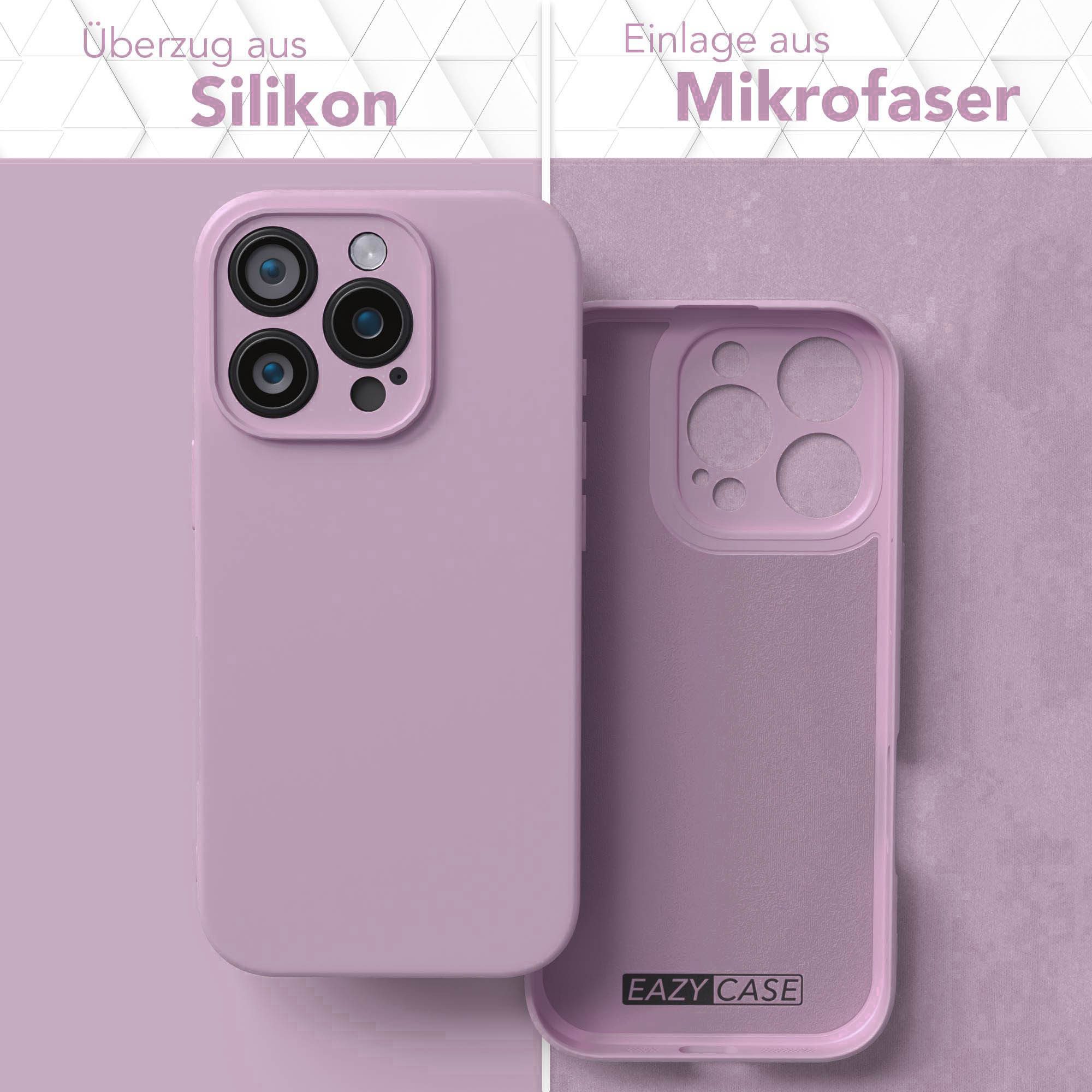EAZY CASE Handyhülle für Apple iPhone 16 Pro Hülle Silikon 6,3 Zoll, Hülle mit Kameraschutz Handycase Soft Smart Slimcover Lila / Flieder – Bild 3 von 5
