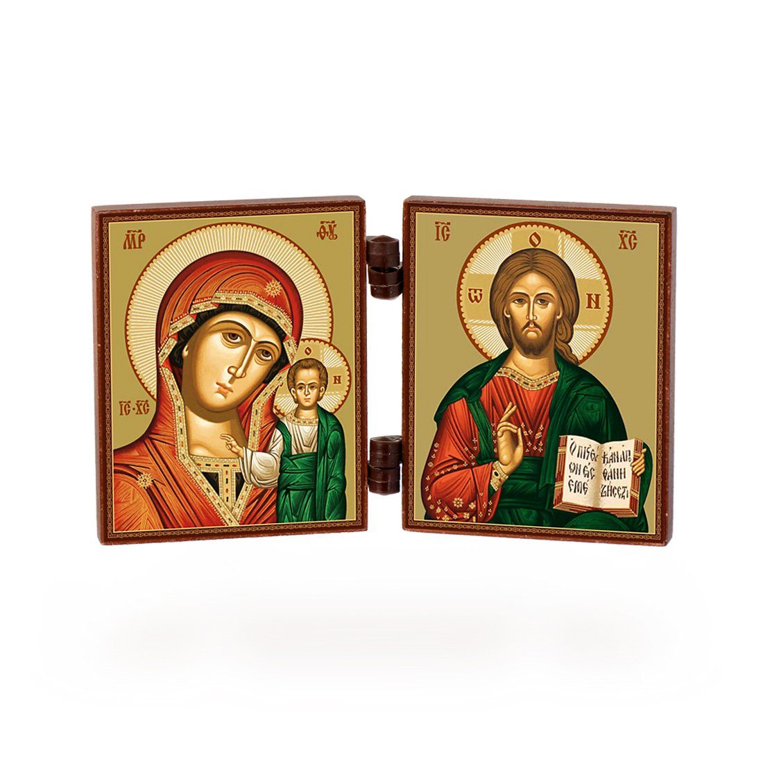 NKlaus Bild Ikone - Gottesmutter Von Kazan & Jesus Christus - reise Altar H günstig online kaufen