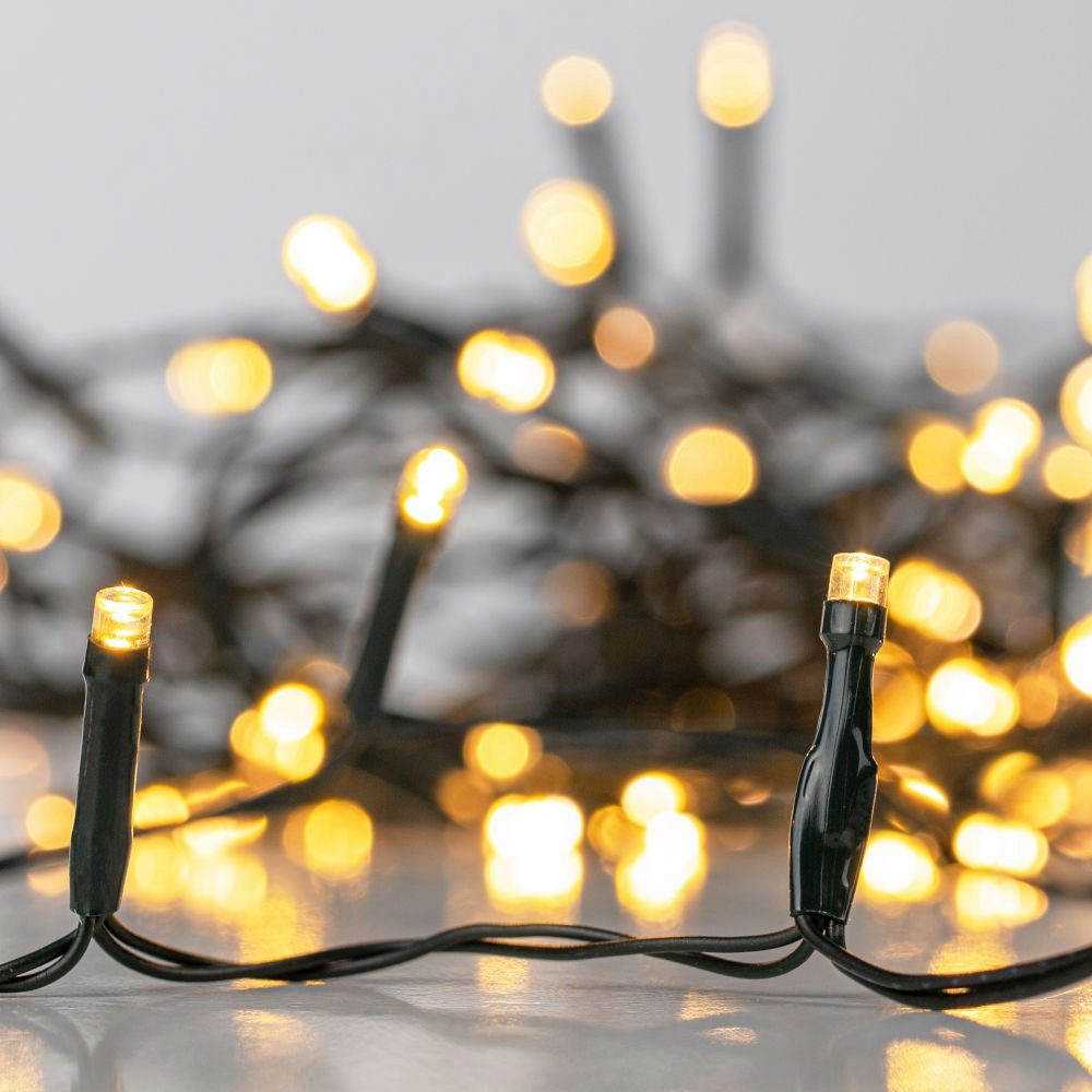 HI LED-Lichterkette, 5 Meter - 50 warm-weiße LED Lämpchen - Mit Timer