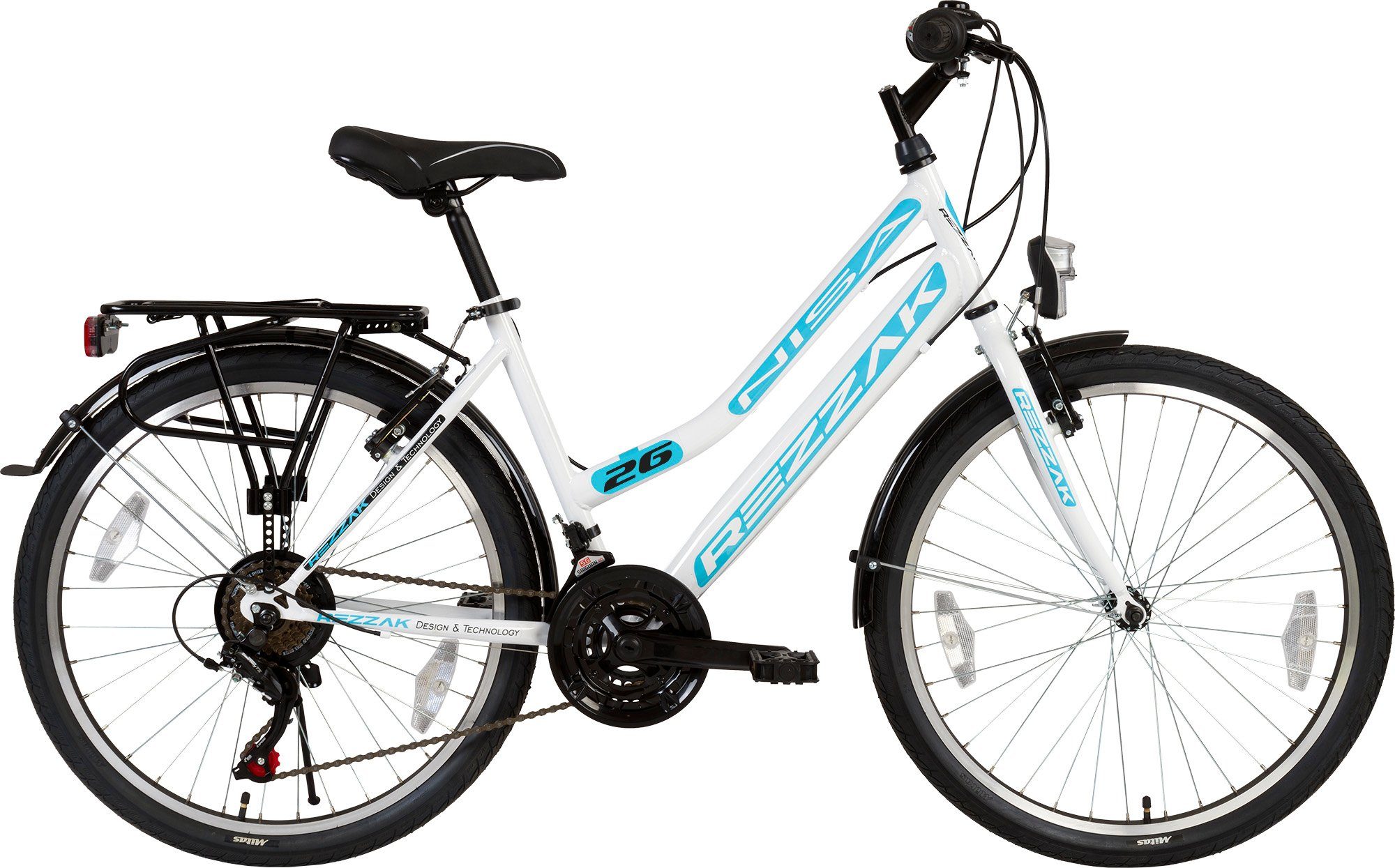 Cityrad 26 Zoll Damen Mädchen Kinder Fahrrad City 21 Gang Shimanoschaltung