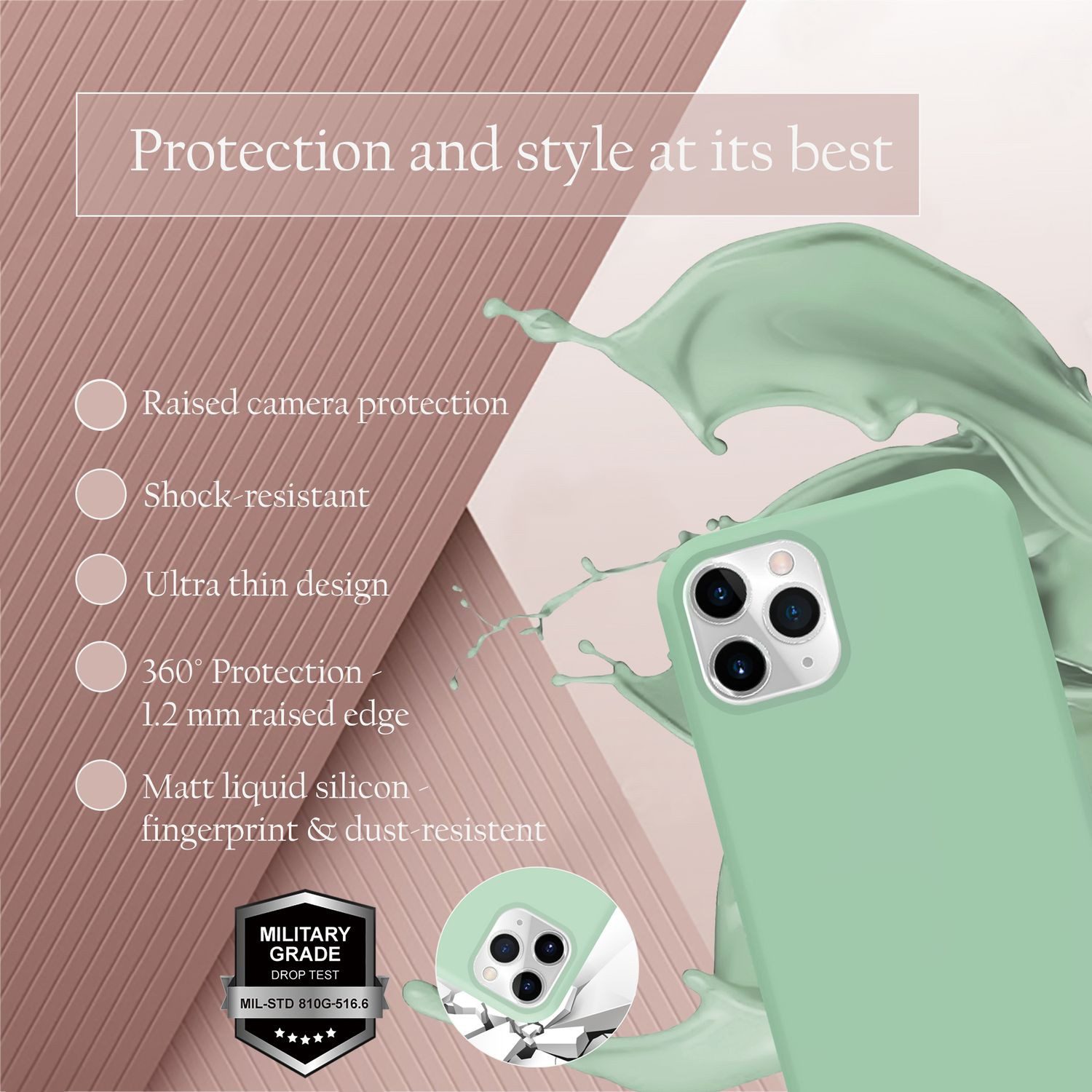 Cadorabo Handyhülle für iPhone 11 PRO Hülle Apple iPhone 11 PRO, Flexible Hülle TPU Silikon Schutzhülle Back Cover Case