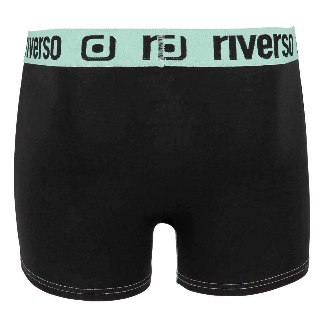 riverso mit Unterhosen Boxer (RVS1BCX6PK9M) Boxershorts Herren Basic 9 RIVJONNY (Vorteilspack, Retroshorts 6-St) Stretch Farbmix
