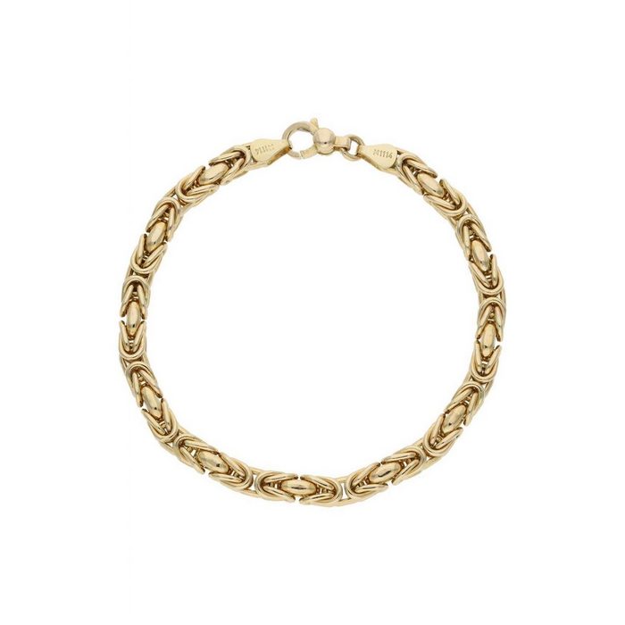 JuwelmaLux Armband Armband Gold Königskette 21 5 cm (1-tlg) Unisex Armband Gold 585/000 inkl. Schmuckschachtel