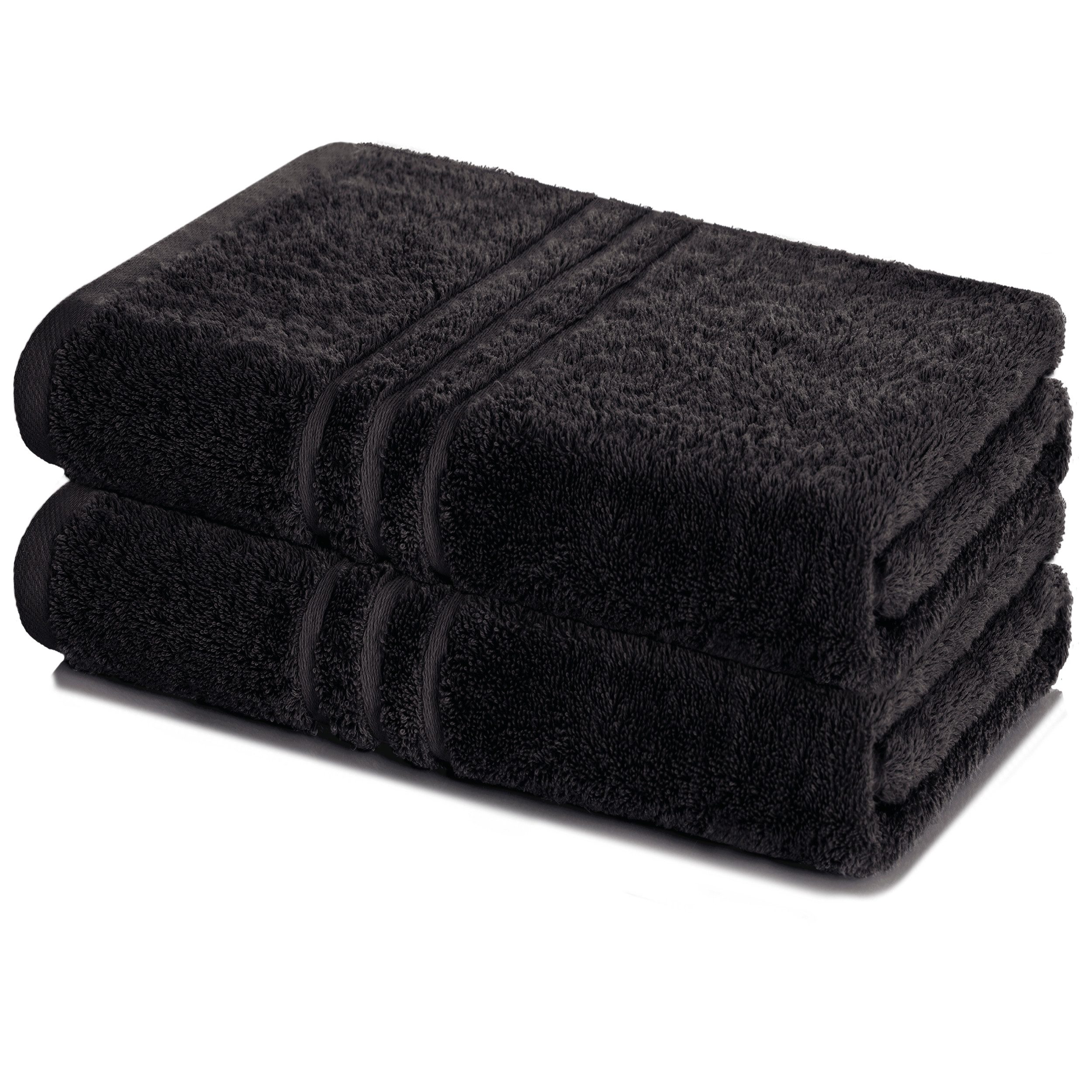 Lavea Badetuch Elena 2er Set Badetücher 100x150 cm, Duschtuch, 500 g/m² Frottier, weich & saugstark, pflegeleicht