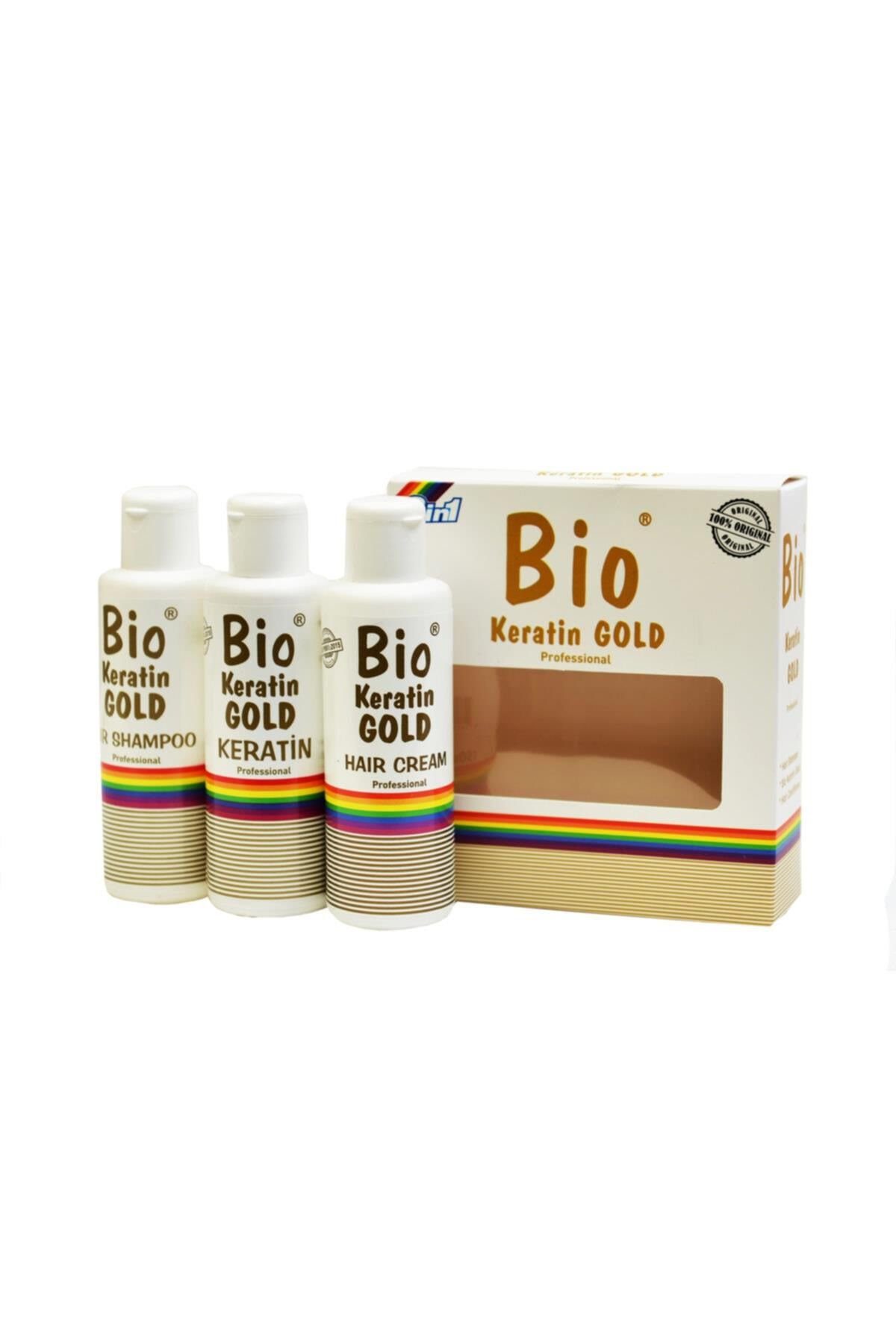 Göksoy Kozmetik Уход за волосами-Set Bio Keratin Gold Haarglättungsset 150ml