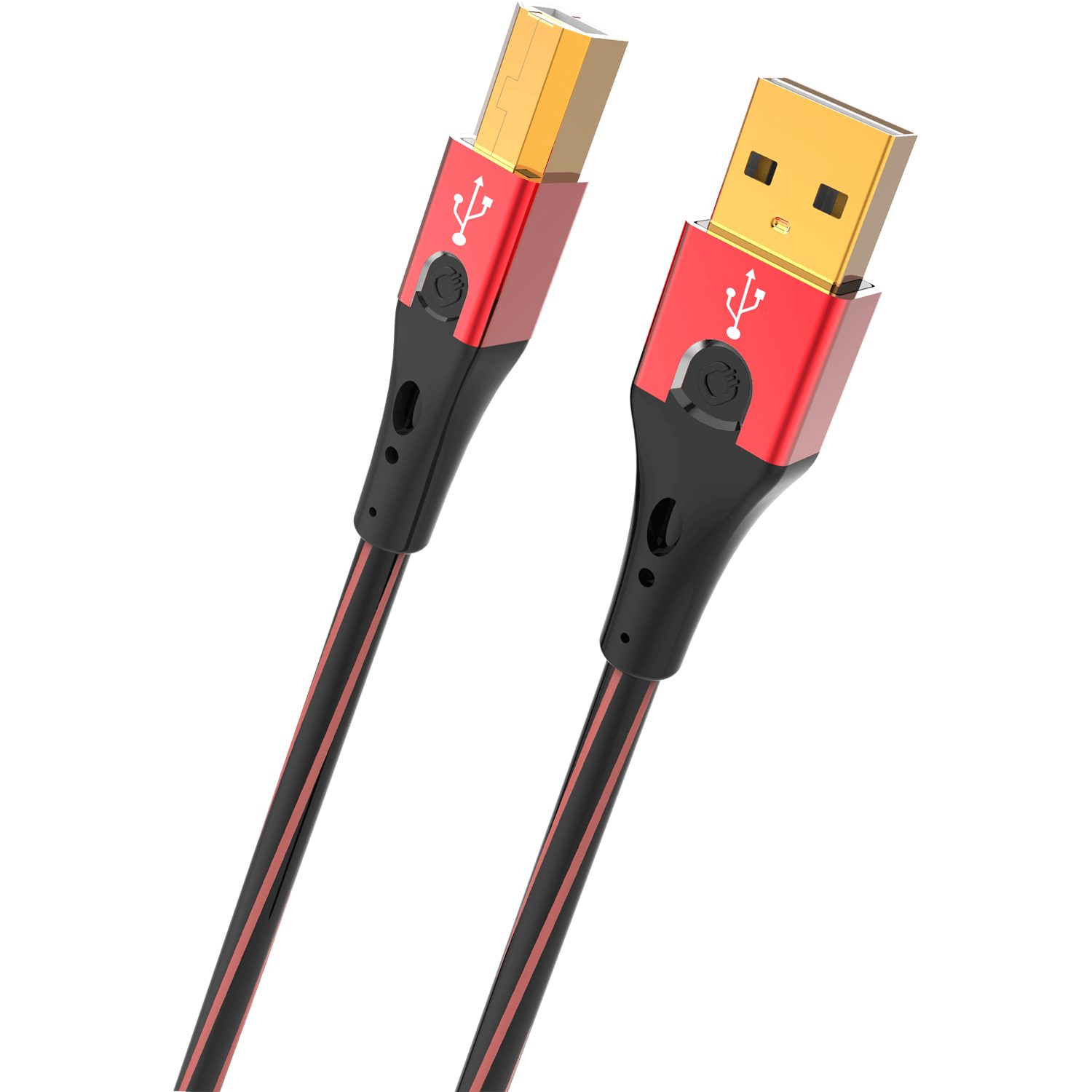 Oehlbach USB Evolution B USB 2.0 Kabel Typ A auf Typ B USB-Kabel, USB 2.0 Typ-A, USB 2.0 Typ-B (500 cm), Daten- und Ladekabel, Effektive Schirmung