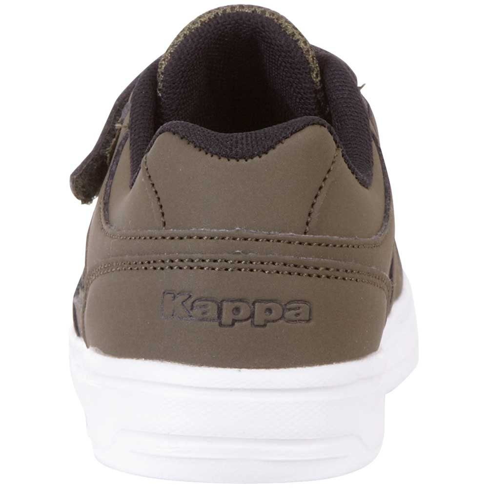 Kappa army-black Klettverschluss praktischem Sneaker & Elastikschnürung mit