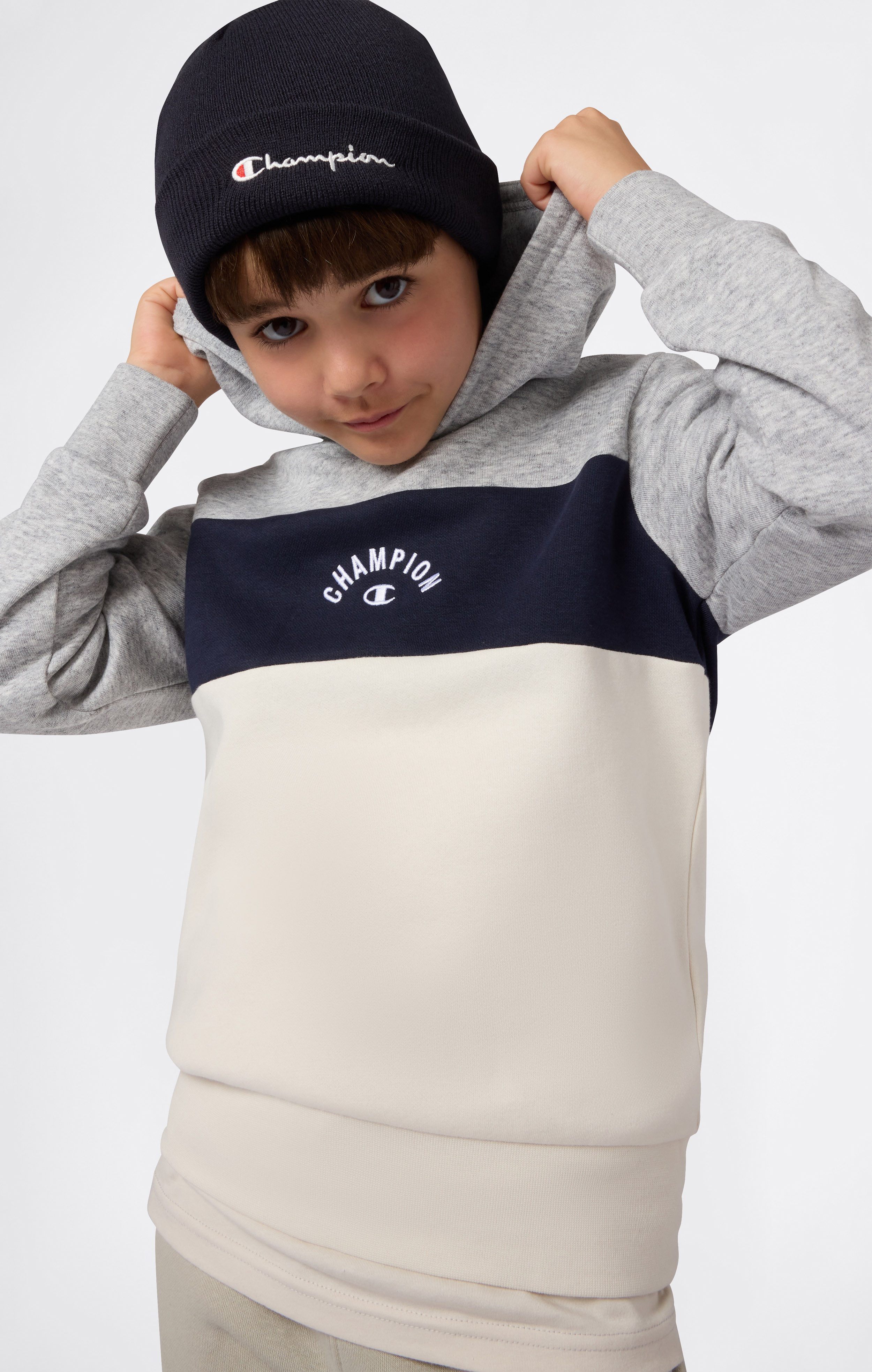 Champion Kapuzensweatshirt mit farblich passender Fütterung, aus Baumwolle und Polyester – Bild 3 von 5