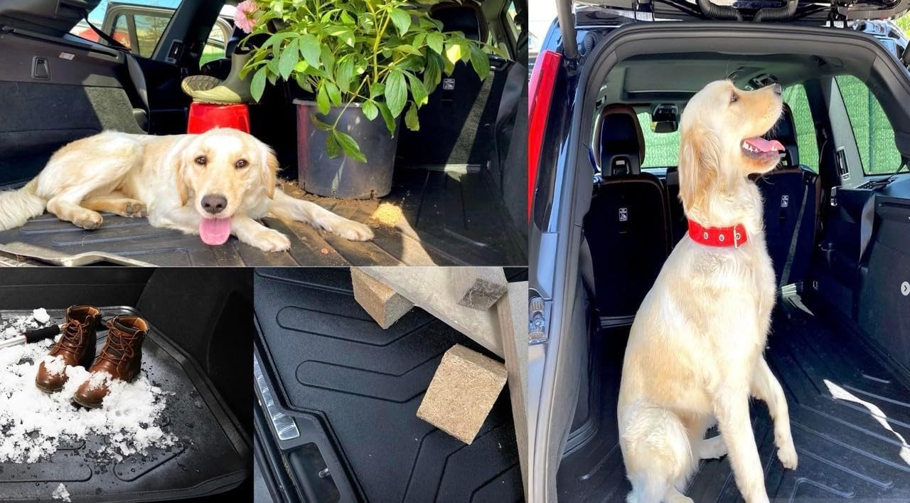 Trimak Passform-Fußmatten Oder Kofferraumwanne Oder Set BMW X1, BMW X1 E84 2009-2015 Kofferraummatte TPE Antirutschmatte Schutzmatte