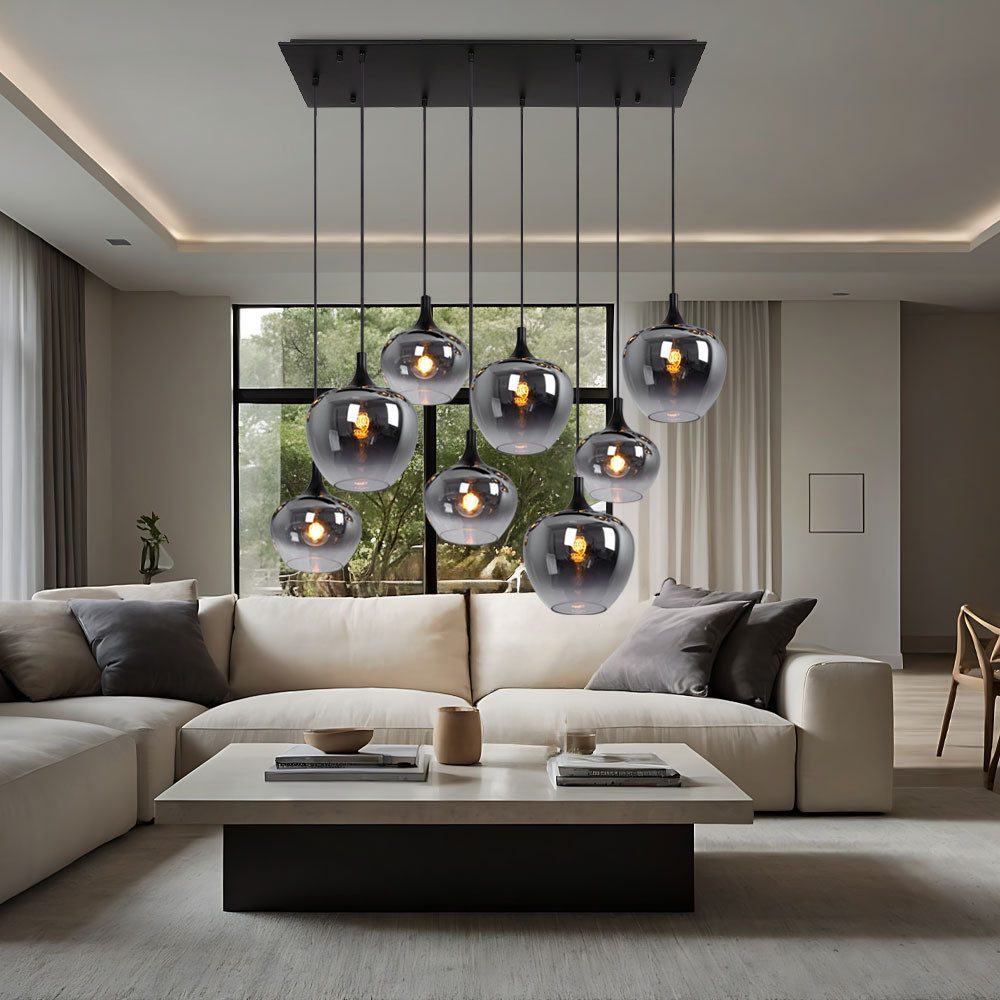 GLOBO LIGHTING Hängeleuchte, Leuchtmittel nicht inklusive, Hängeleuchte Pendellampe Wohnzimmer Pendelleuchte