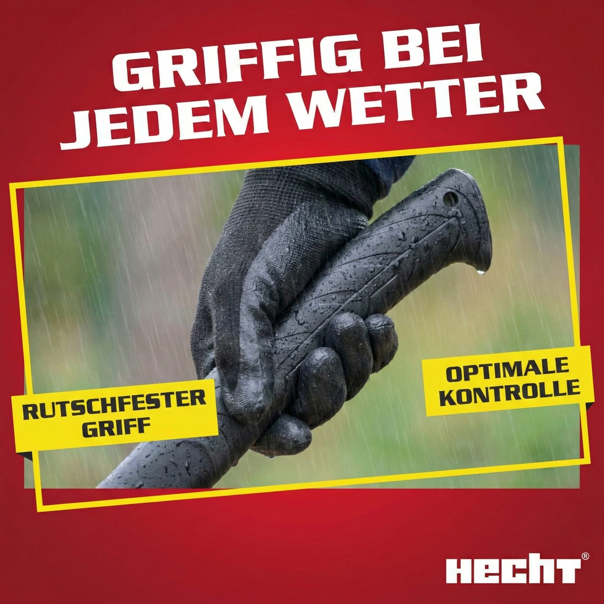 Hecht Universalaxt 900901 44 cm Länge 900 Gramm Teflon beschichtet, 44 cm Länge, mit Schutzkappe mit Tragegriff