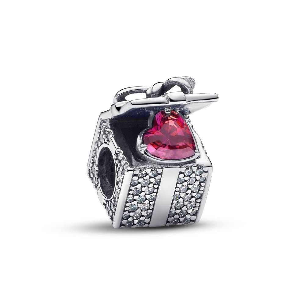 Pandora Charm-Einhänger Slide-Charm Geschenkbox aus 925er Silber von PANDORA Moments