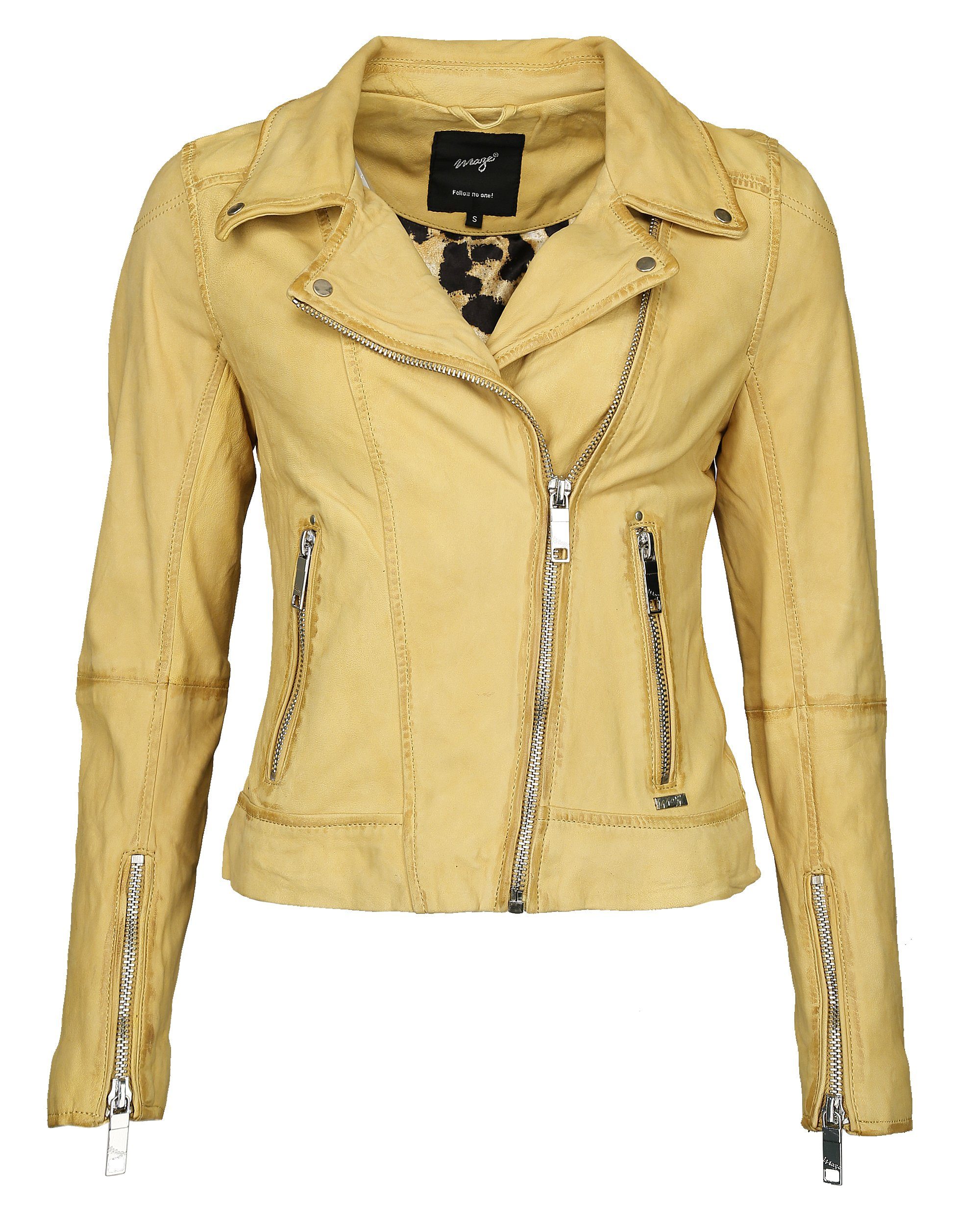 Lederjacke Maze curry Romie