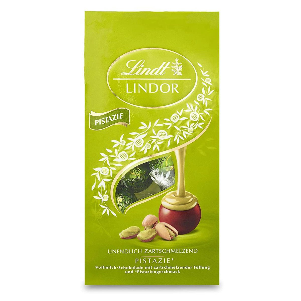 LINDT Schokolade, Lindt Lindor Kugeln Pistazie Schokolade mit Pistaziefüllung 137g