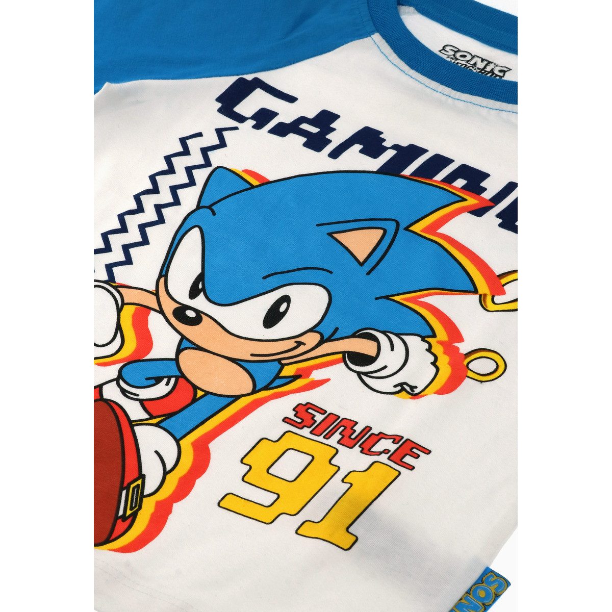 Sega T-Shirt & Shorts Sonic Unisex Kinder (2-tlg) Kinderset, Kinder Outfit, Kinder T-Shirt, Kindershorts, Zweiteiler