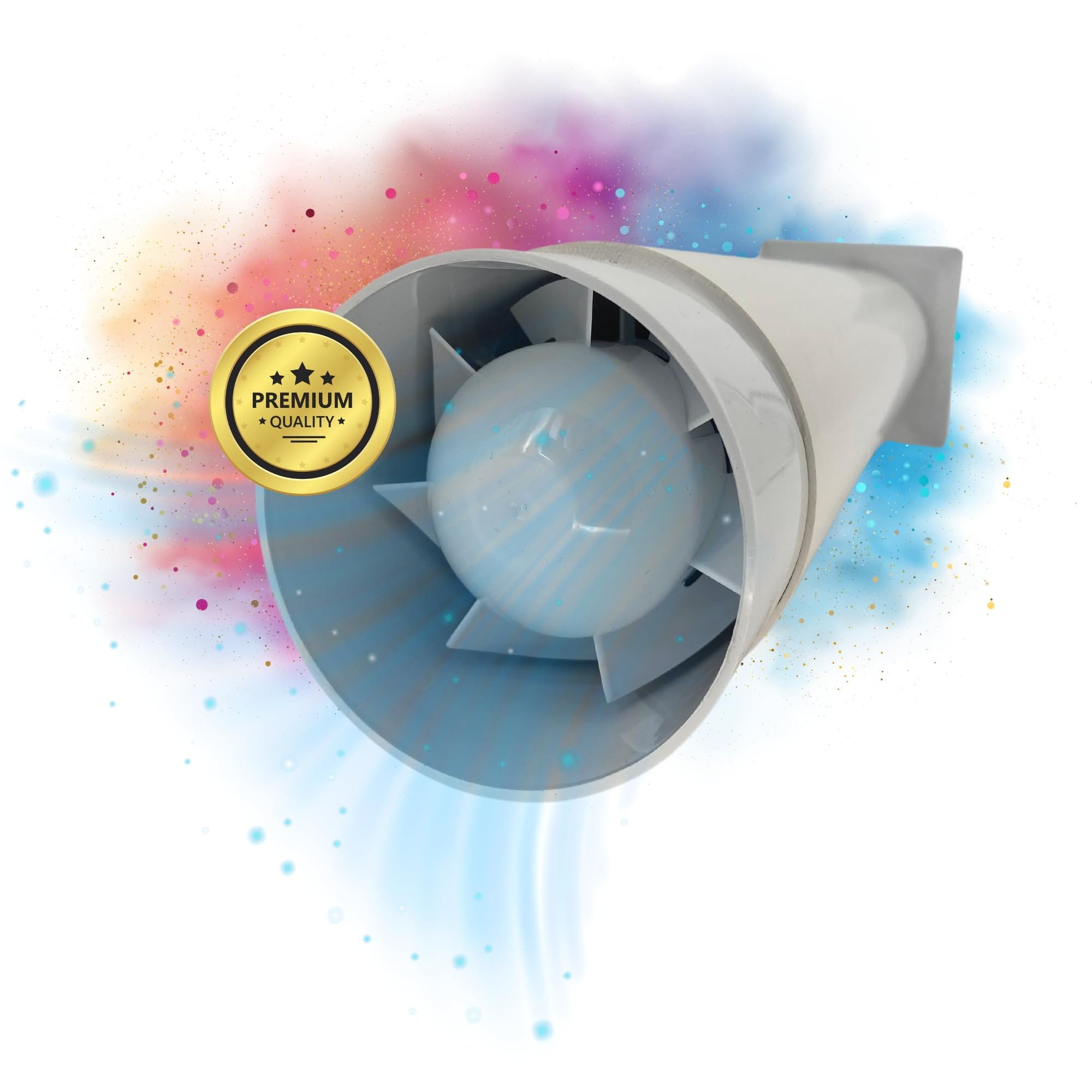 TronicXL Wandventilator Dezentrale Lüftungsanlage Set Wandlüfter Rohr Haube Lüfter Küche Bad
