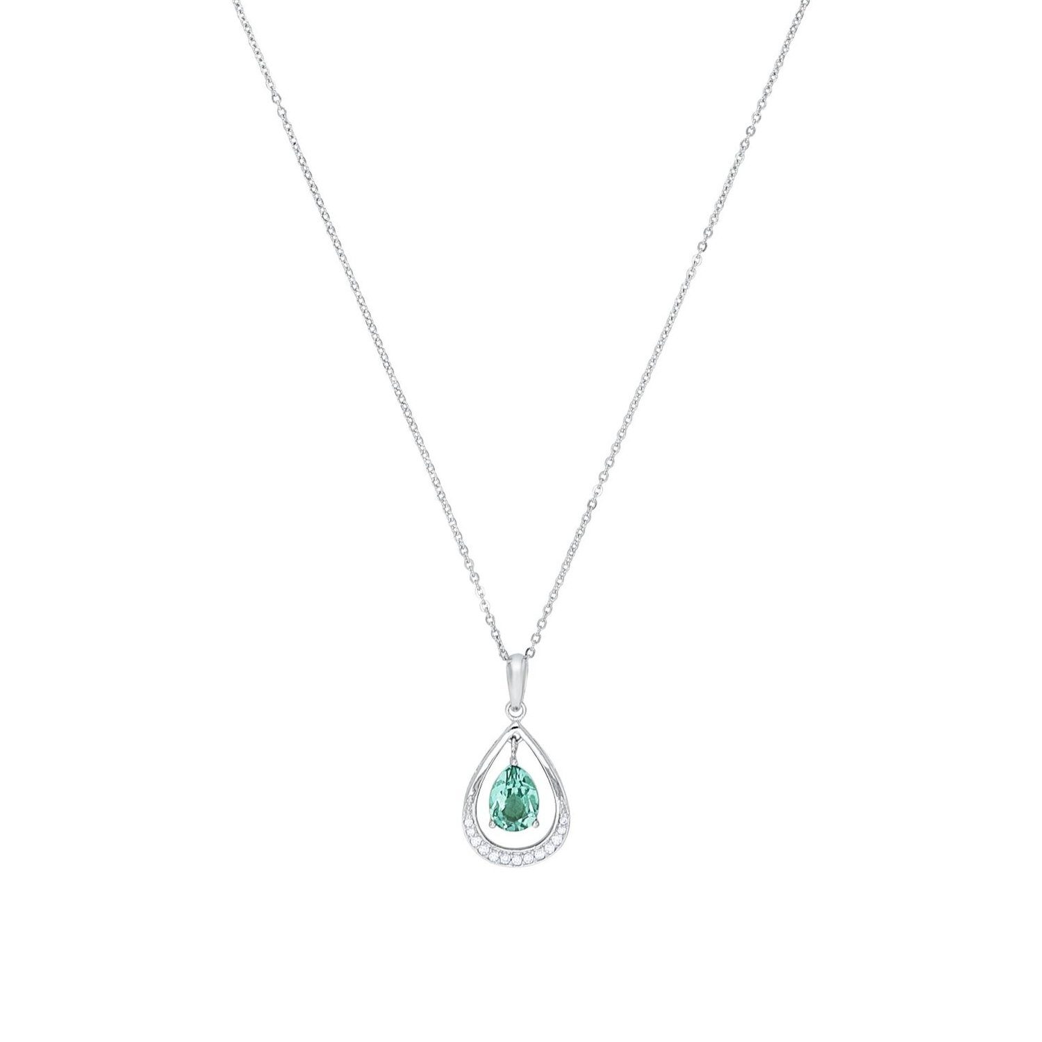 Amor Silberkette Amor Kette mit Anhänger (Kette mit Anhänger, 2-tlg., Kette mit Anhänger)