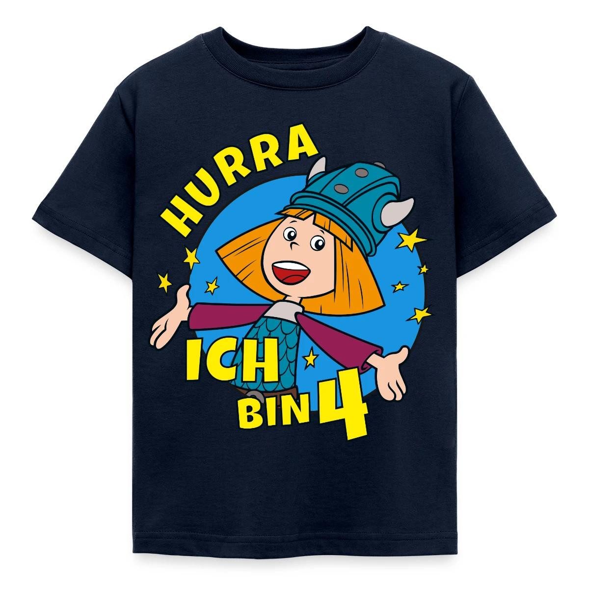 T-Shirt Wickie Und Die Starken Männer 4. Geburtstag Kinder T-Shirt