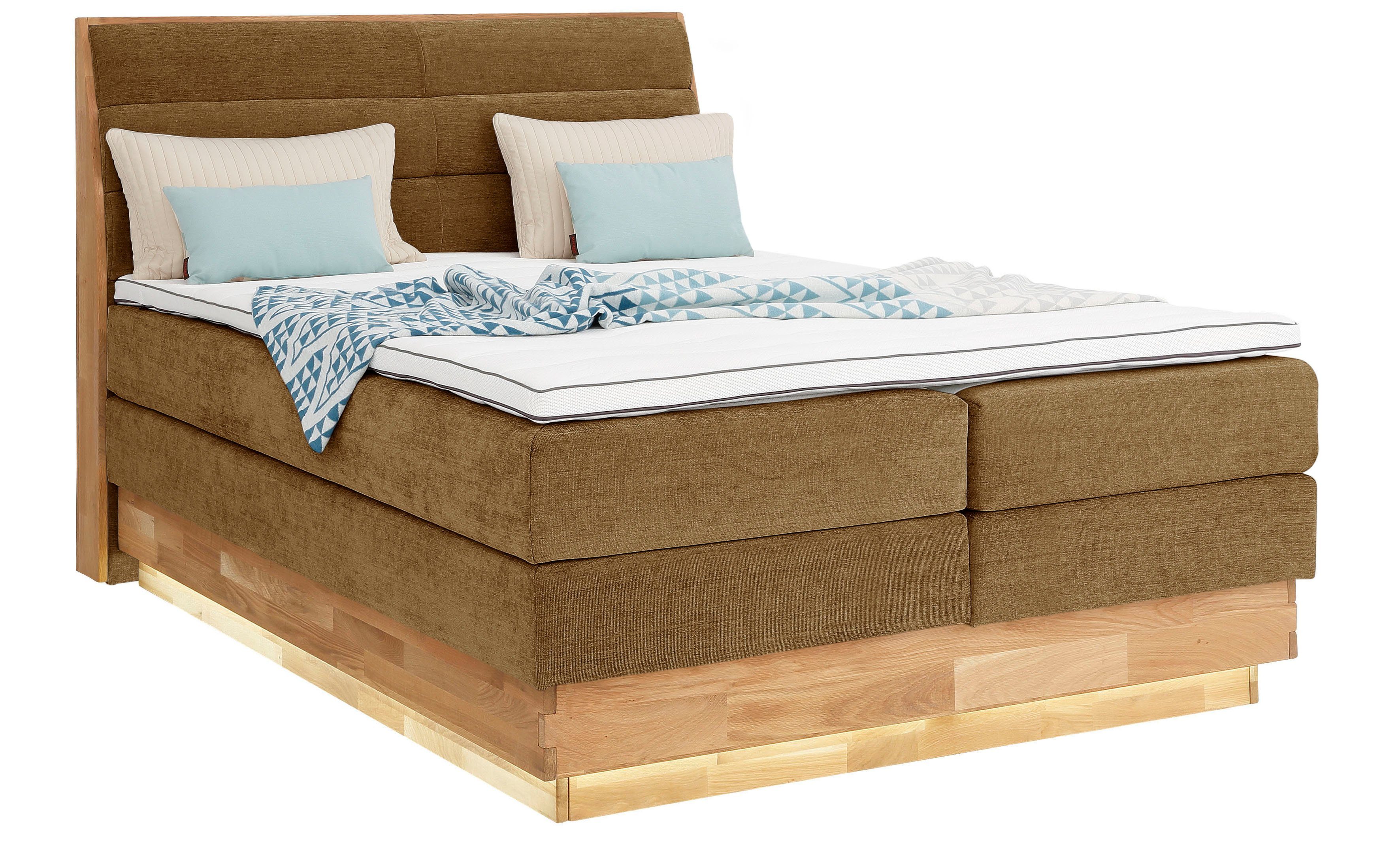 OTTO products Boxspringbett, LED-Beleuchtung, mit zertifizierten, günstig online kaufen