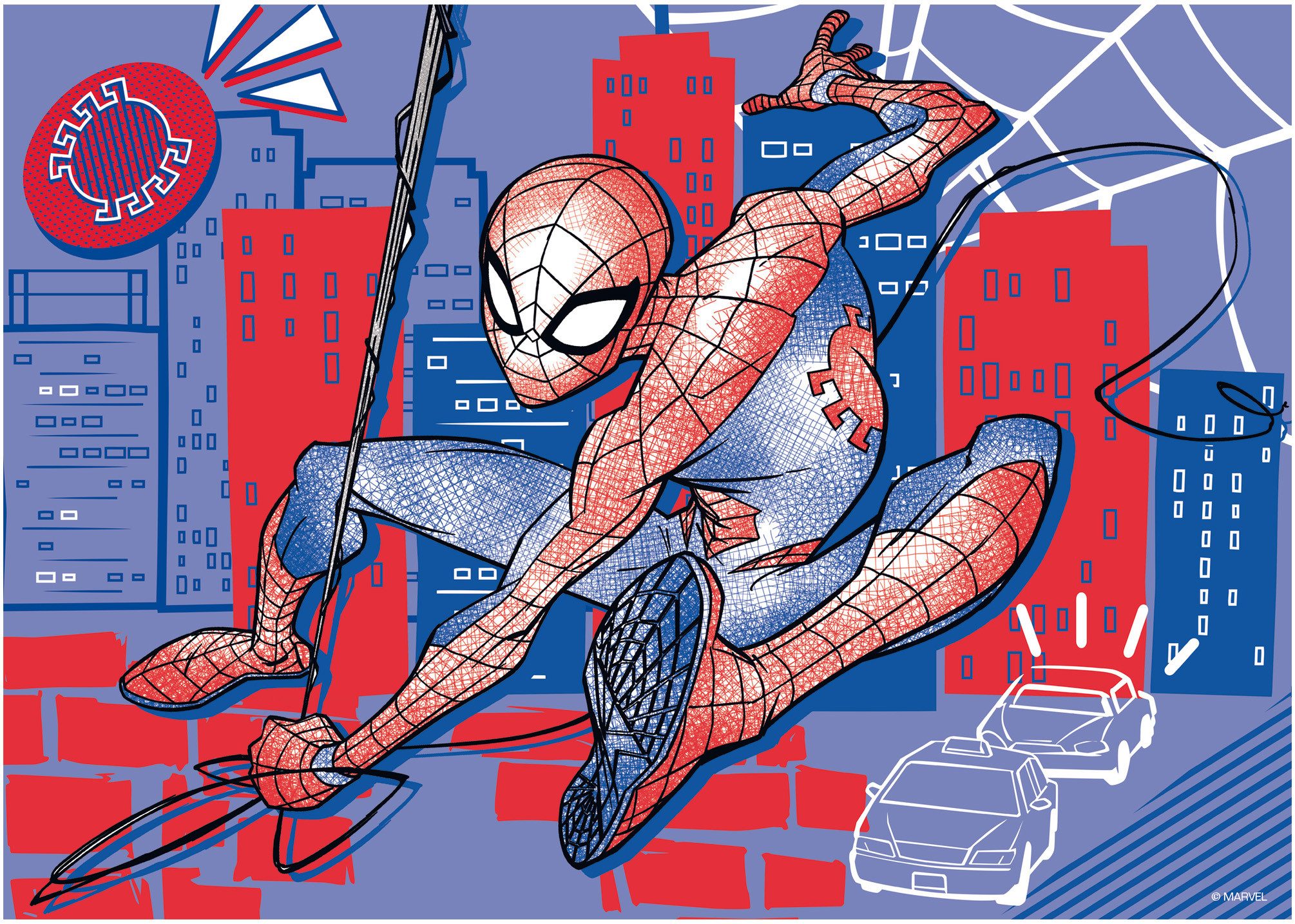 Ravensburger Puzzle Der Superheld Spiderman, 24 Puzzleteile, Made in Europe