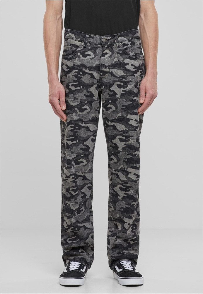 URBAN CLASSICS Bequeme Jeans Laser Camo Printed Jeans
