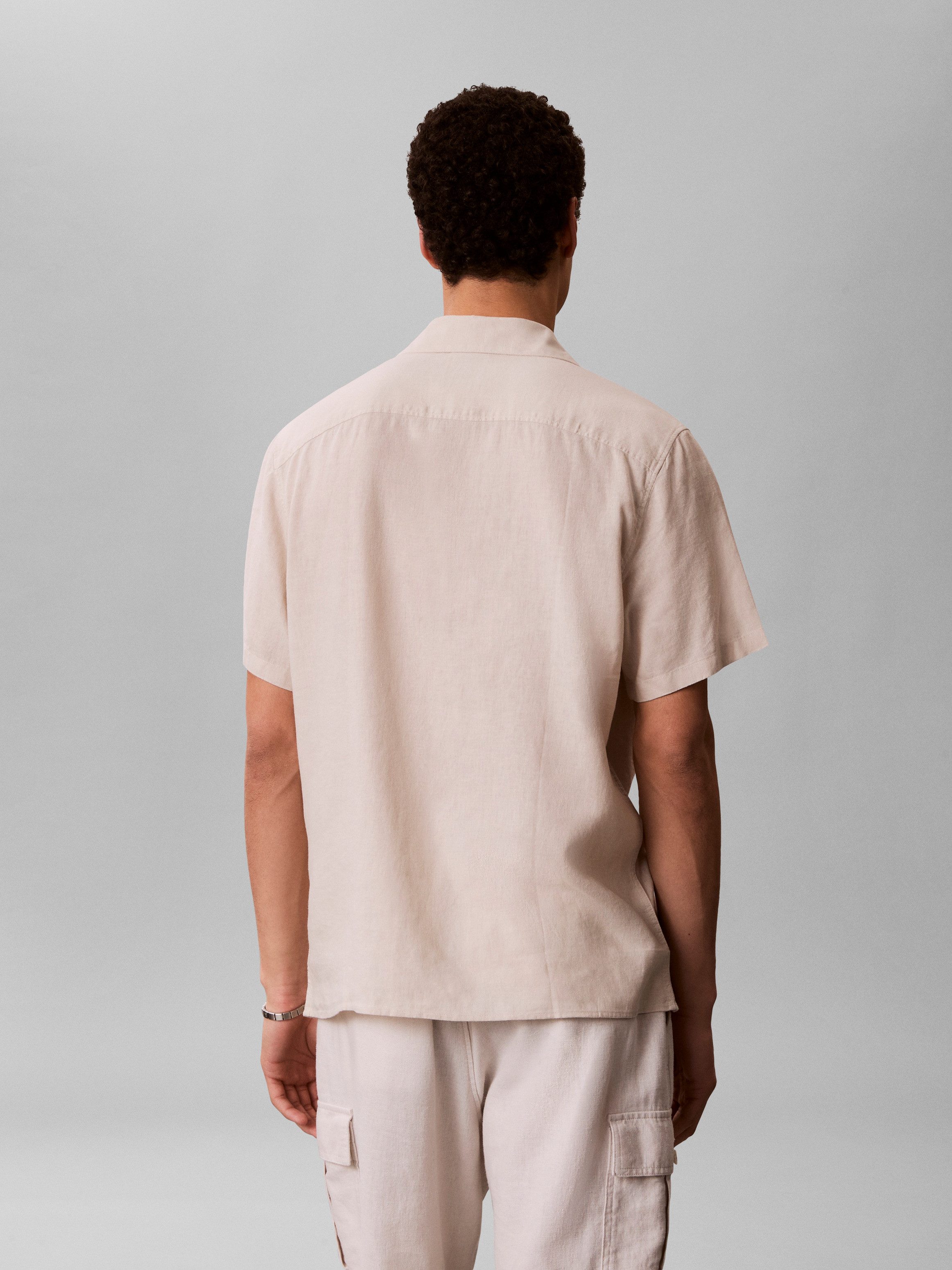 Calvin Klein Jeans Leinenhemd LINEN CLASSIC Regular Fit, Leinen-Viskosemix – Bild 3 von 5