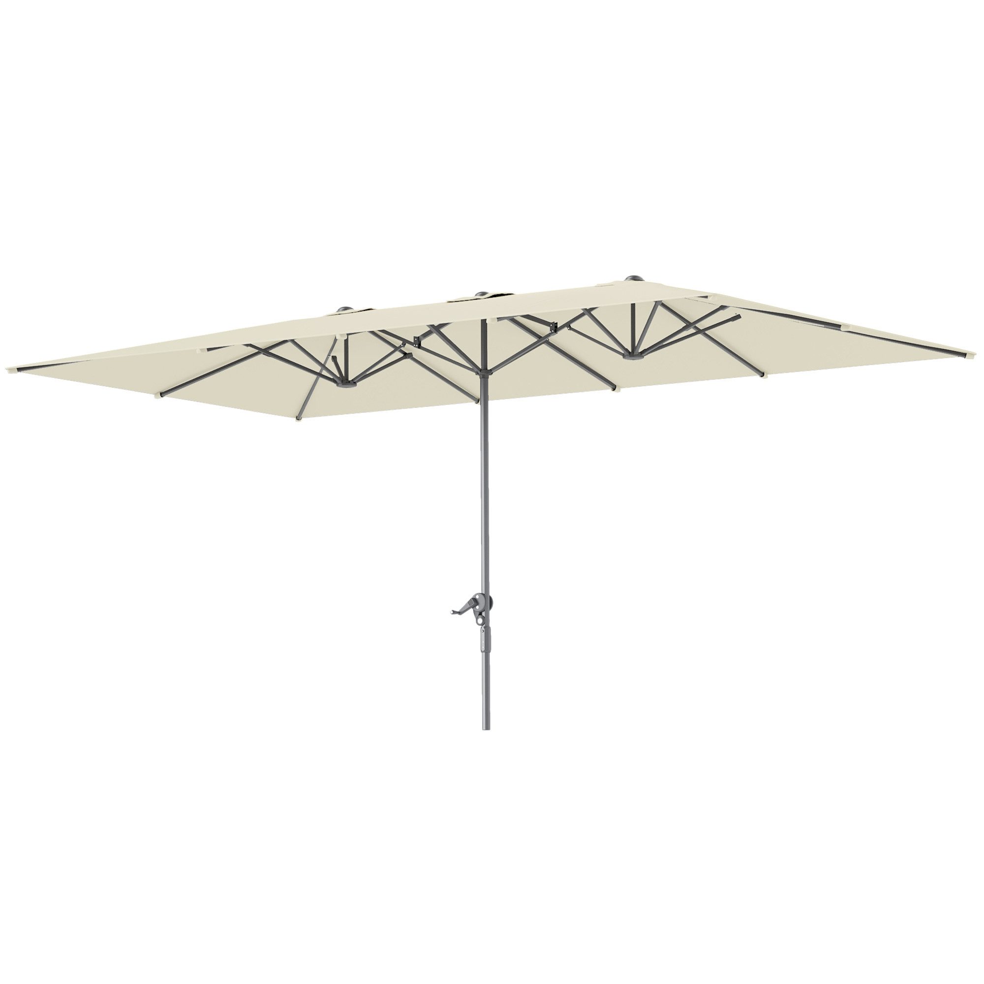 Outsunny Sonnenschirm mit Kurbel, 451 x günstig online kaufen