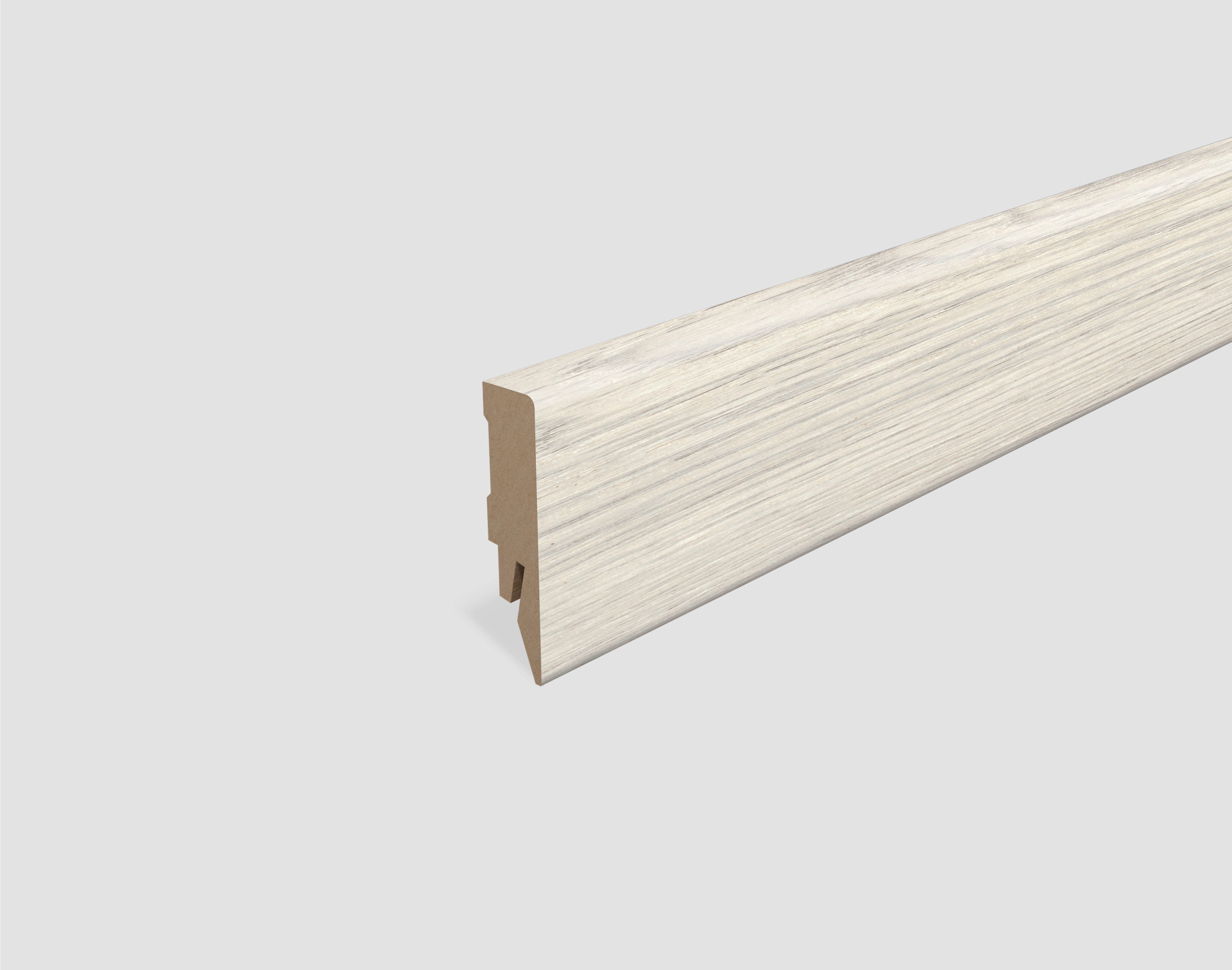 EGGER Sockelleiste Eiche weiss L582, L: 240 cm, H: 5.8 cm, 1-St., 2,40m, ne günstig online kaufen