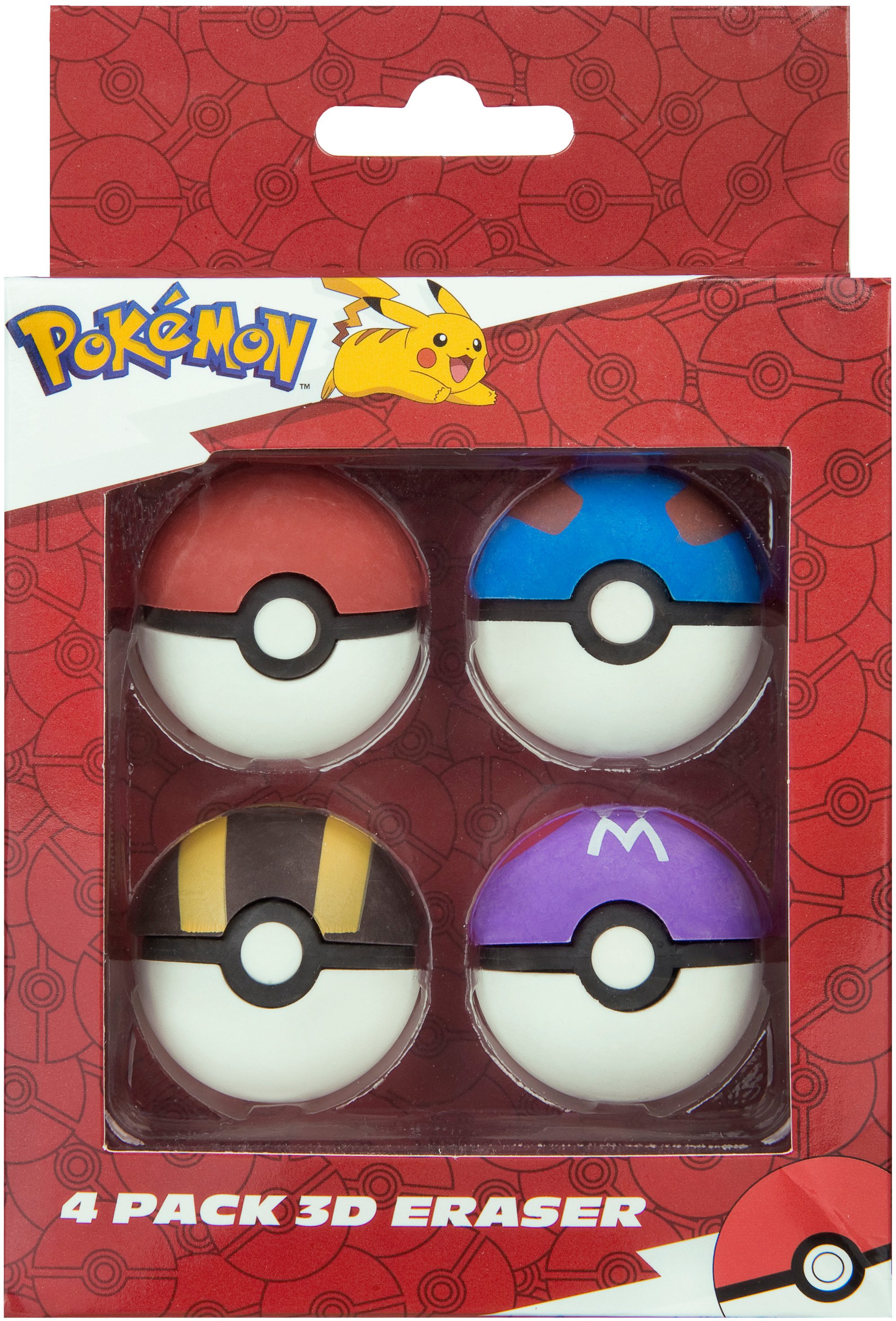 UNDERCOVER Bleistift Pokémon, (Set, 10-tlg), Schreibset, Spitzer und 4 3D-Radiergummi