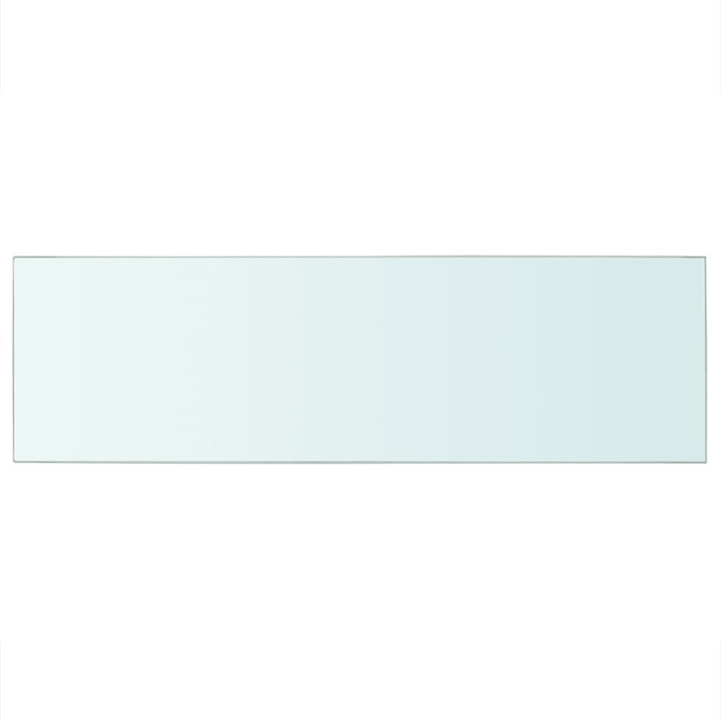 x Regalböden Transparent 25 cm furnicato 80 2 Stk. Wandregal Glas