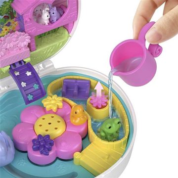 Mattel® Spielwelt Polly Pocket Blumen-Häschen Schatulle, mit Wasserspaß für Kinder ab 4 Jahren