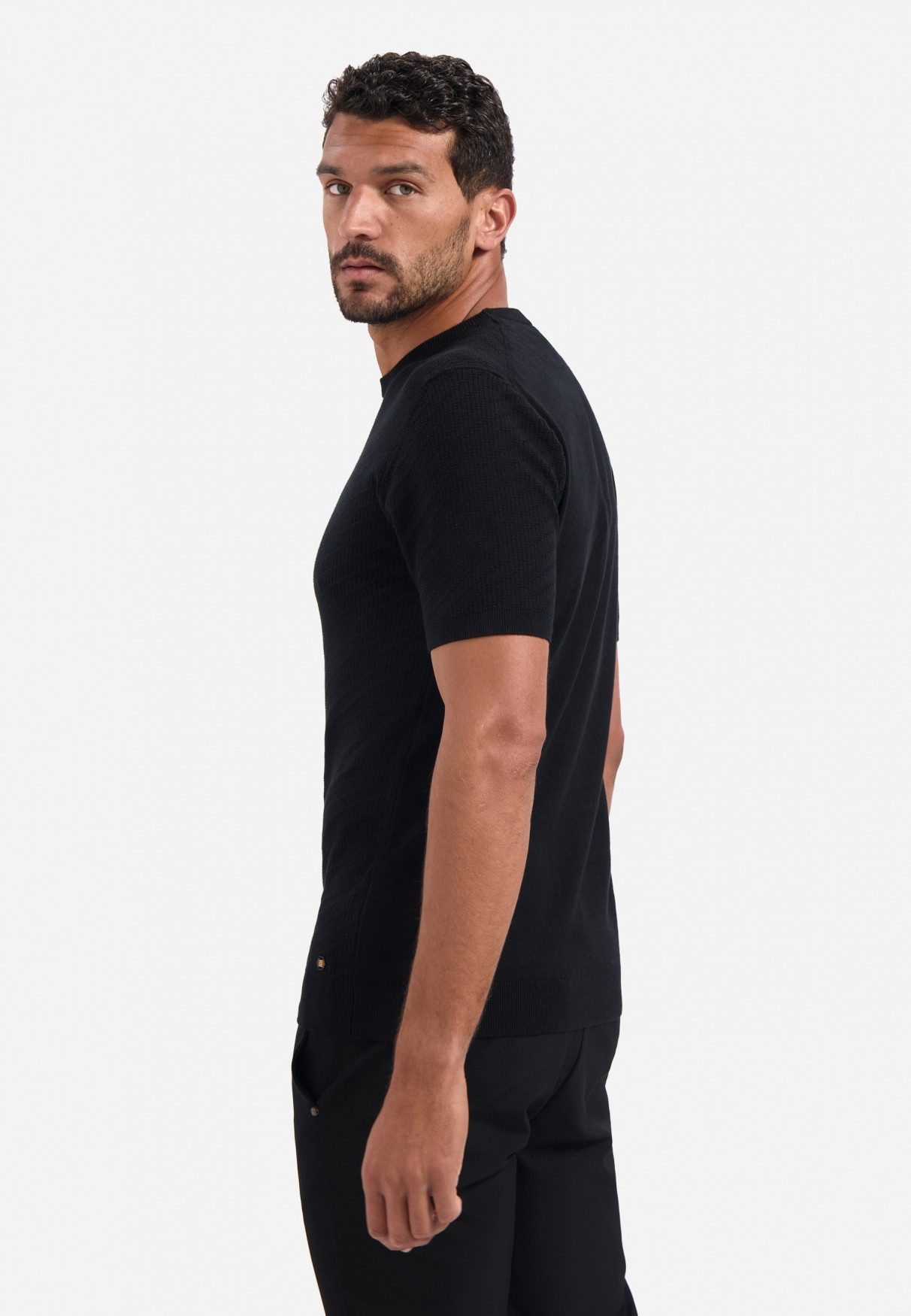 NO EXCESS T-Shirt No Excess Gestricktes T-Shirt günstig online kaufen