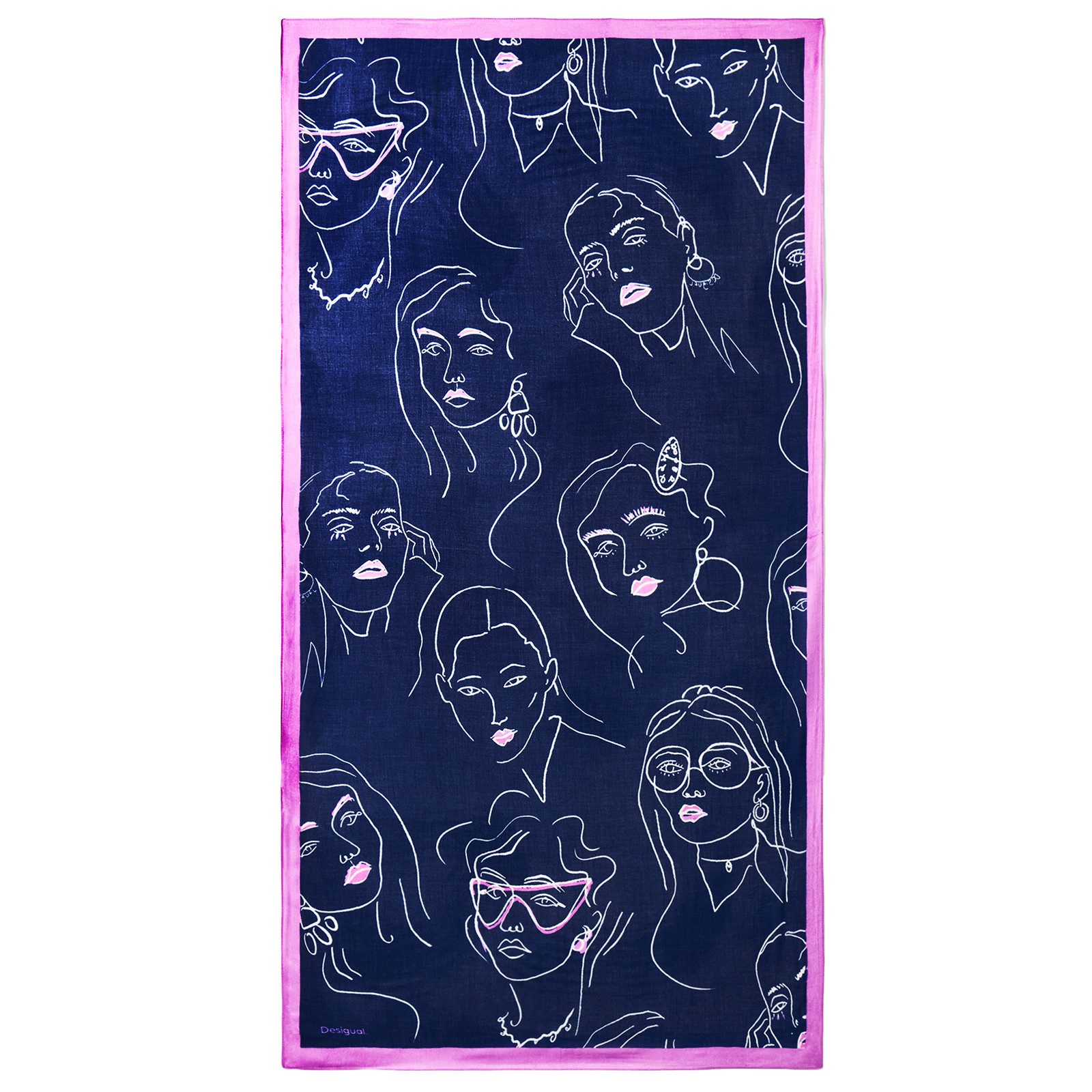 Desigual Halstuch Halstuch Tuch Schal Fou Face It Rectangle 24WAWA26/5000 günstig online kaufen