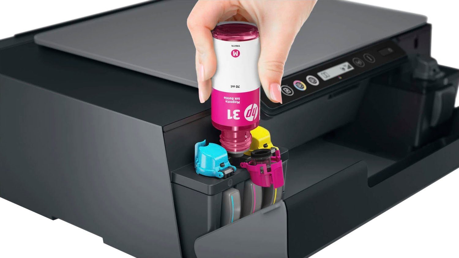 Ink 555 Plus HP+ HP Smart Wi-Fi Multifunktionsdrucker, Direct, Tank kompatibel) (Bluetooth, Instant