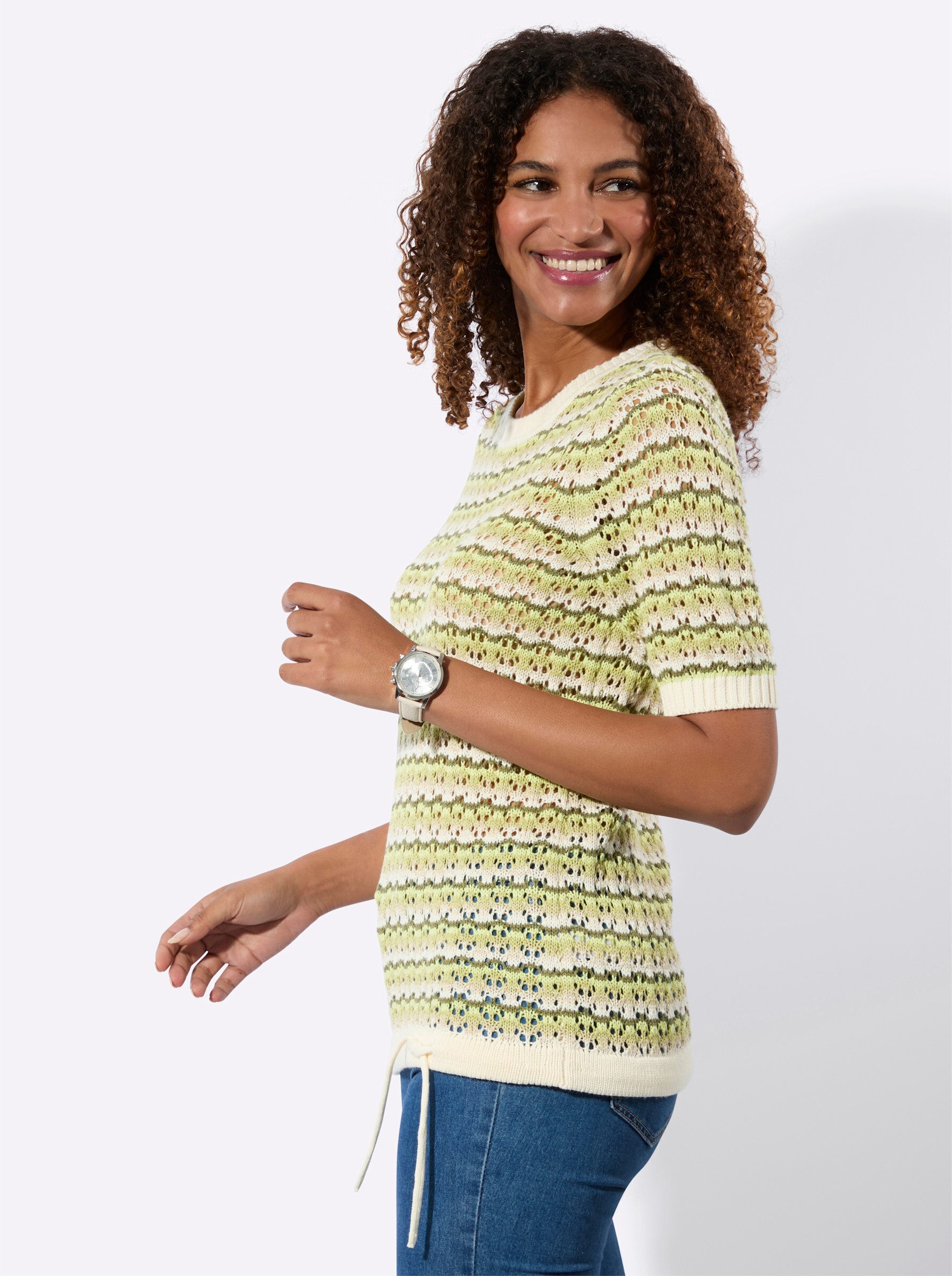 Witt Strickpullover Ajourpullover .