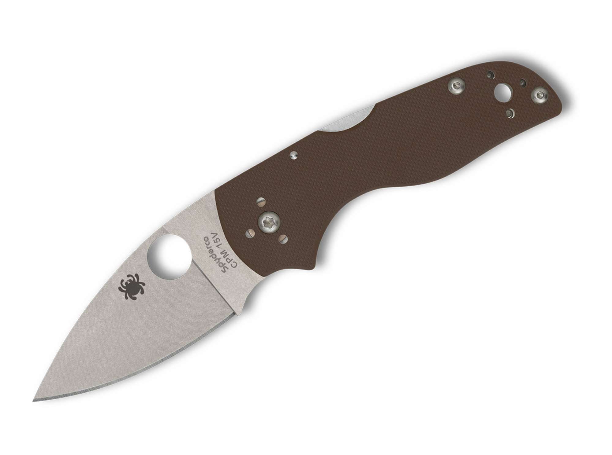 Spyderco Taschenmesser Spyderco Lil' Native Mid Back Lock Brown G10 CPM 15V Sprint Run