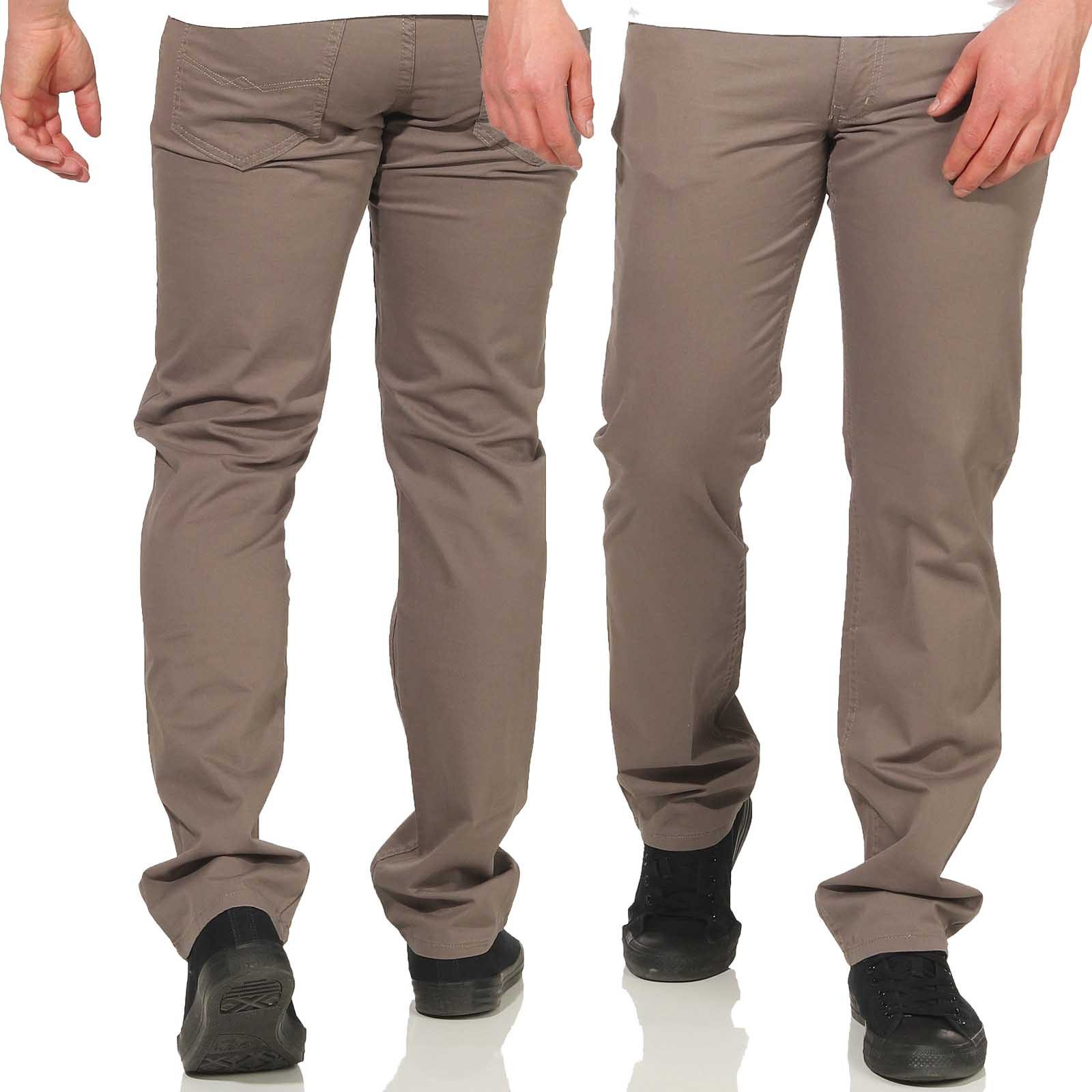 Stanley Jeans Chinohose Herren Stanley Chino Hose Olivegrün 411-049 (1-tlg) im eleganten Look