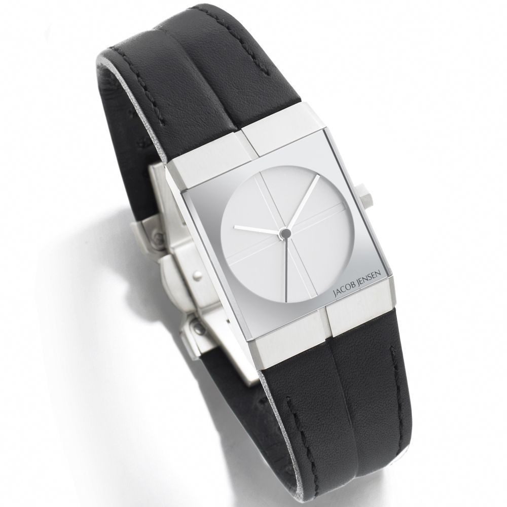 Jacob Jensen Quarzuhr JACOB JENSEN Damen Armbanduhr ICON SERIES 242 silberfarbend B. 22 mm