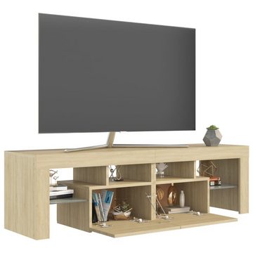 vidaXL TV-Schrank TV-Schrank mit LED-Beleuchtung Sonoma-Eiche 140x36,5x40 cm (1-St)