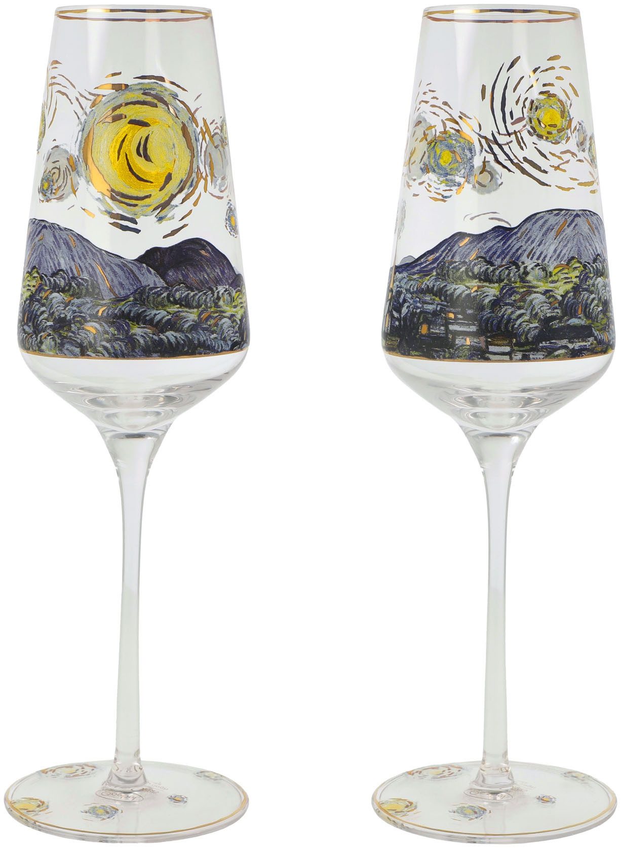 Goebel Sektglas Sektglas Vincent Van Gogh -Sternennacht, 1-tlg., Glas