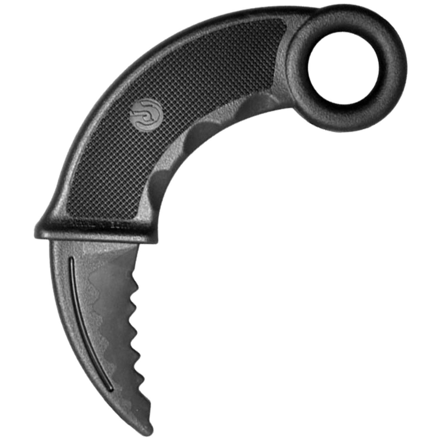 BAY-Sports Taschenmesser Karambit Gummimesser Kunststoff Trainingsmesser SV Krav Maga Sport, (Stück), Imitation für Selbstverteidigung mit Ringgriff, Ideal für Kampfsport