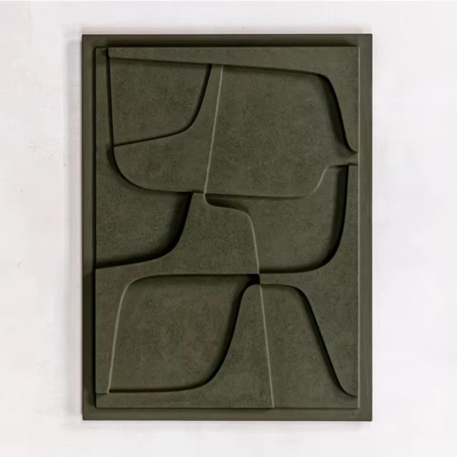TPFLiving Kunstdruck OHNE RAHMEN, Nordic Art - Gemetrische und abstrakte Formen mit 3D Wirkung - (Leinwandbild XXL), Farben: Farben: Schwarz, grau, braun, beige - Größe: 20x30cm