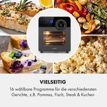 Klarstein Heißluftfritteuse AeroVital Cube Chef Heißluftfritteuse, 1700 W, Air Fryer Fritteuse ohne Öl Heizluftfritteuse Heißluftfritteusen