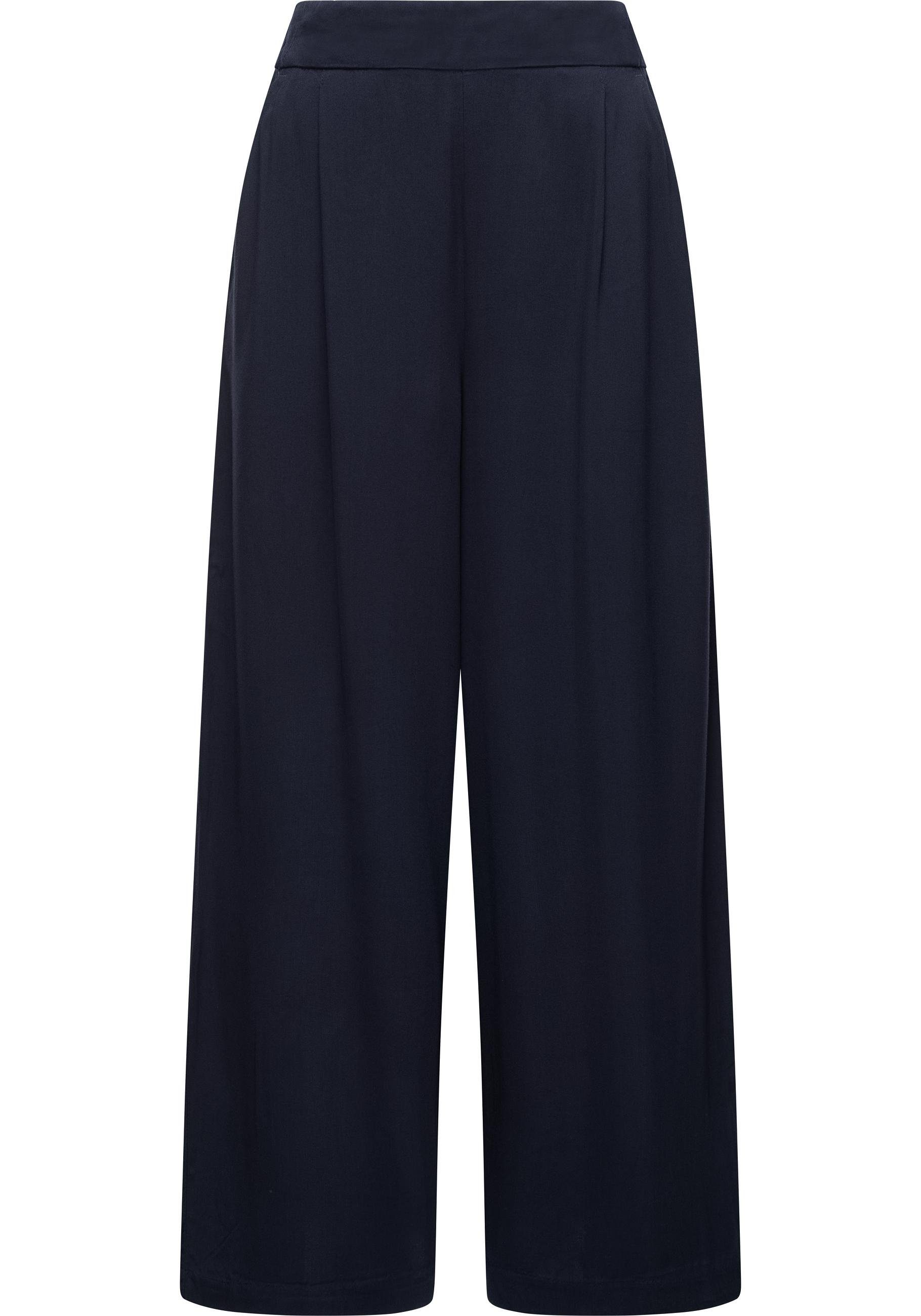 Ragwear Stoffhose Loggan Stylische Culotte Hose mit Gürtel dunkelblau