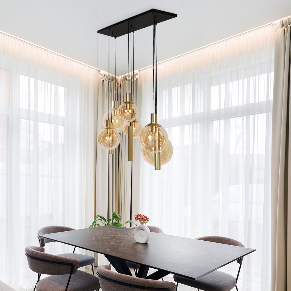 Steinhauer LIGHTING Pendelleuchte, Leuchtmittel inklusive, Warmweiß, Deckenlampe Pendelleuchte Hängeleuchte LED Spots Wohnzimmerlampe