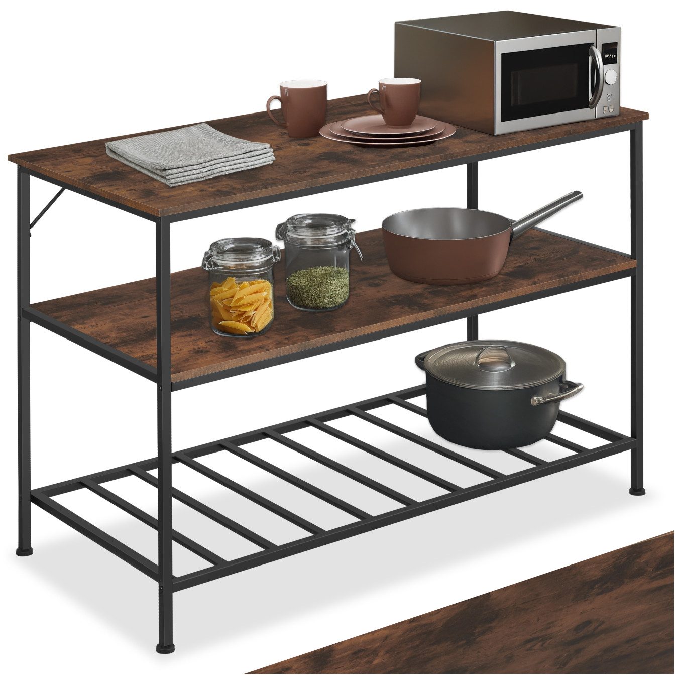 tectake Küchenregal Akeley, Set 1-tlg., Industrial günstig online kaufen