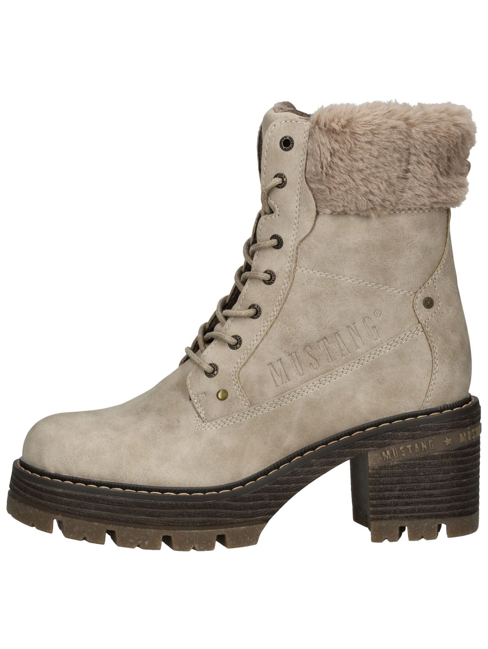 Mustang Shoes Mustang Shoes Stiefelette Lederimitat/Textil High-Heel-Stiefelette